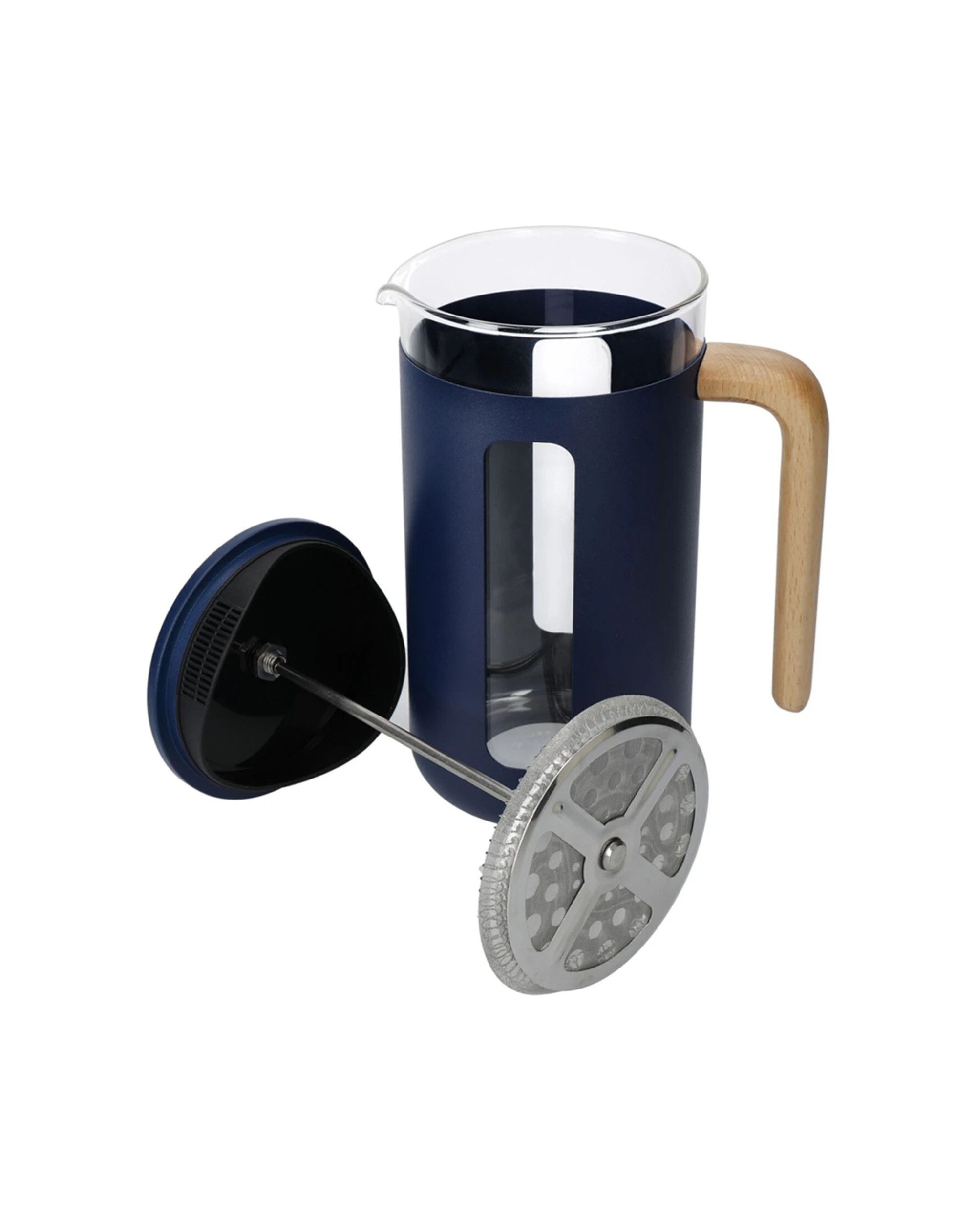 7 La Cafetiere Pisa 8-Cup 1L Stainless Steel Glass Coffee French Press - Blue, 7 of 7