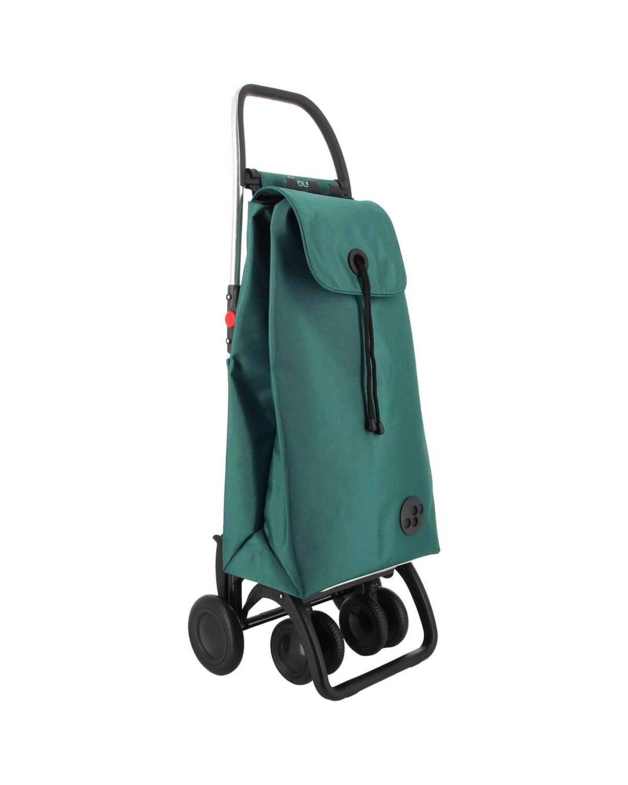 1 Rolser IMax MF 4 Wheel 2 Swivelling Trolley Green, 1 of 5