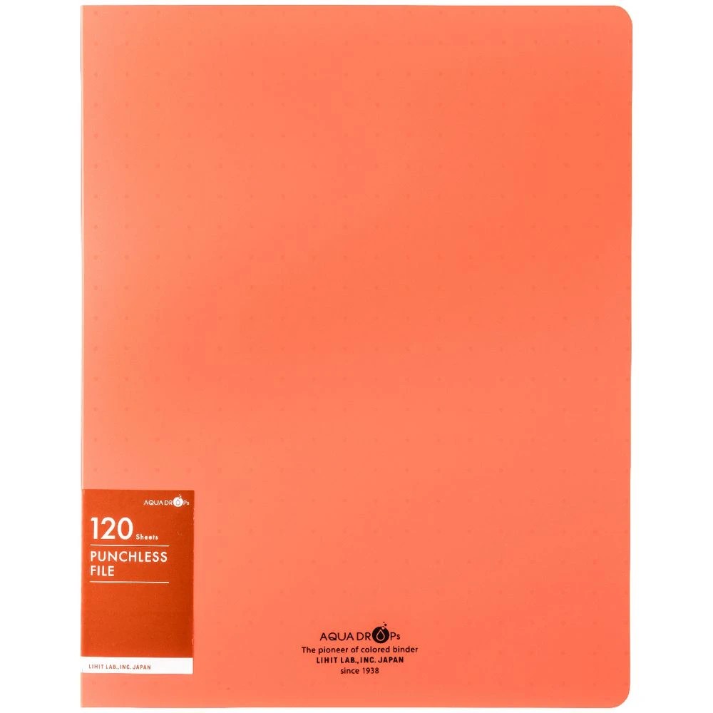 2 Aqua Drops Punchless File A4 Vivid Red, 2 of 4