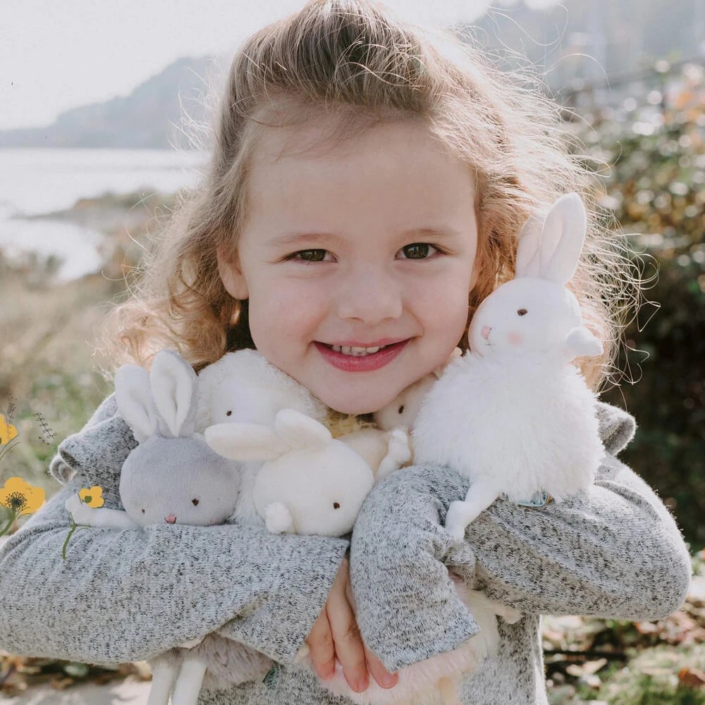 7 Bunnies by the Bay - Baby 'Rutabaga Bunny' Roly Poly - Soft Toy - - 16cm - Beige, 7 of 8