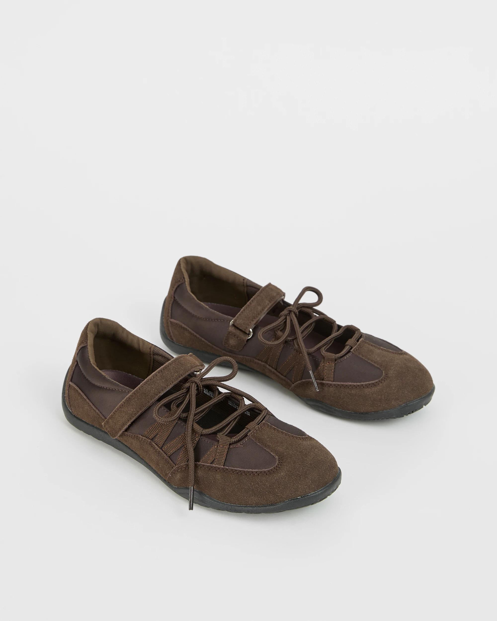 2 Target Woman Sporty Ballerina Flat BROWN, 2 of 3