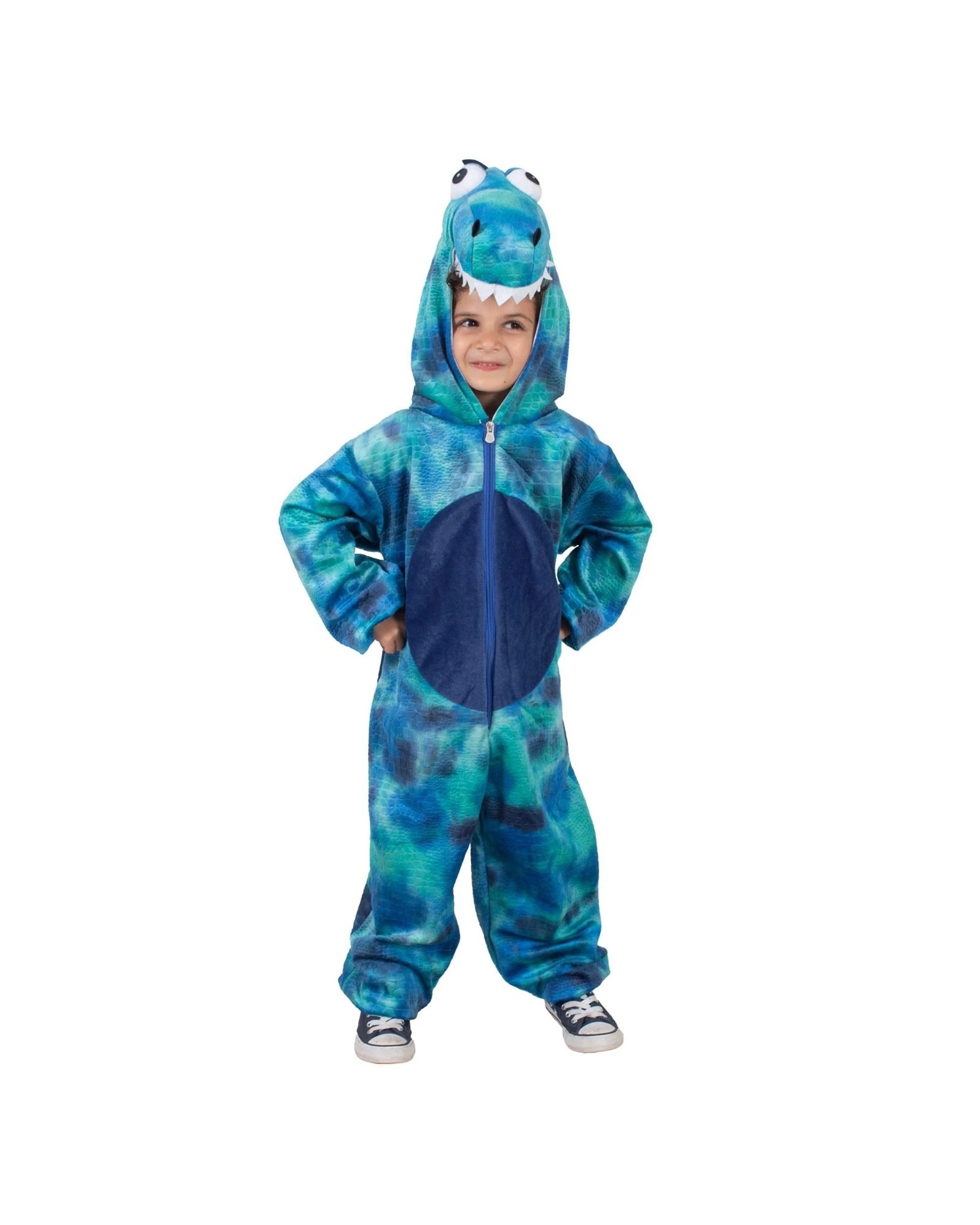 4 Roarin' Rex Blue Dinosaur Child Costume Size Toddler 18-36 Months, 4 of 5
