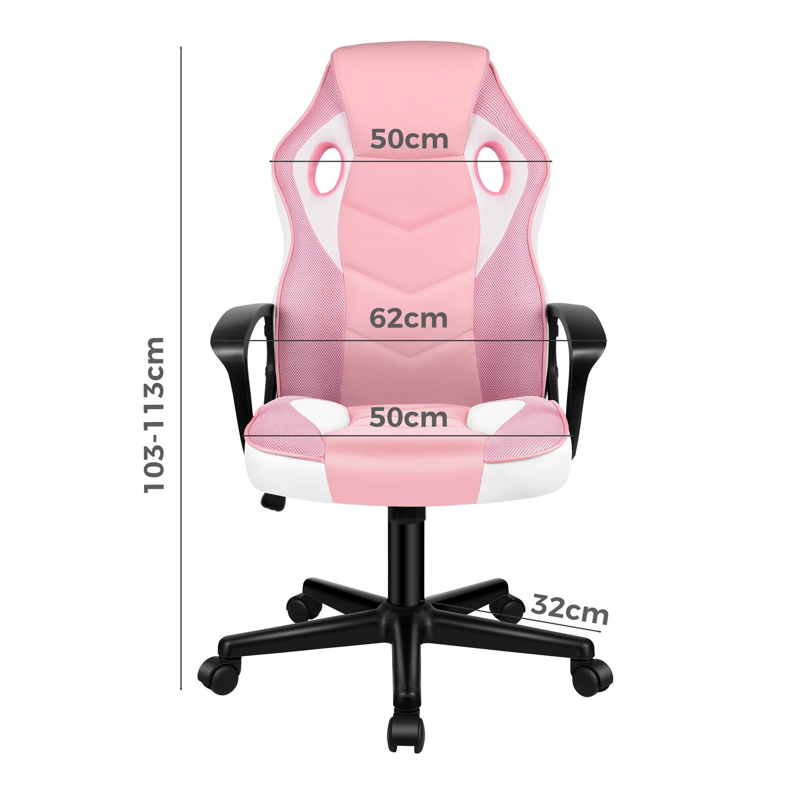 3 Alfordson Gaming Chair Racing Office Executive Computer Seat Work - Pink, 3 of 9