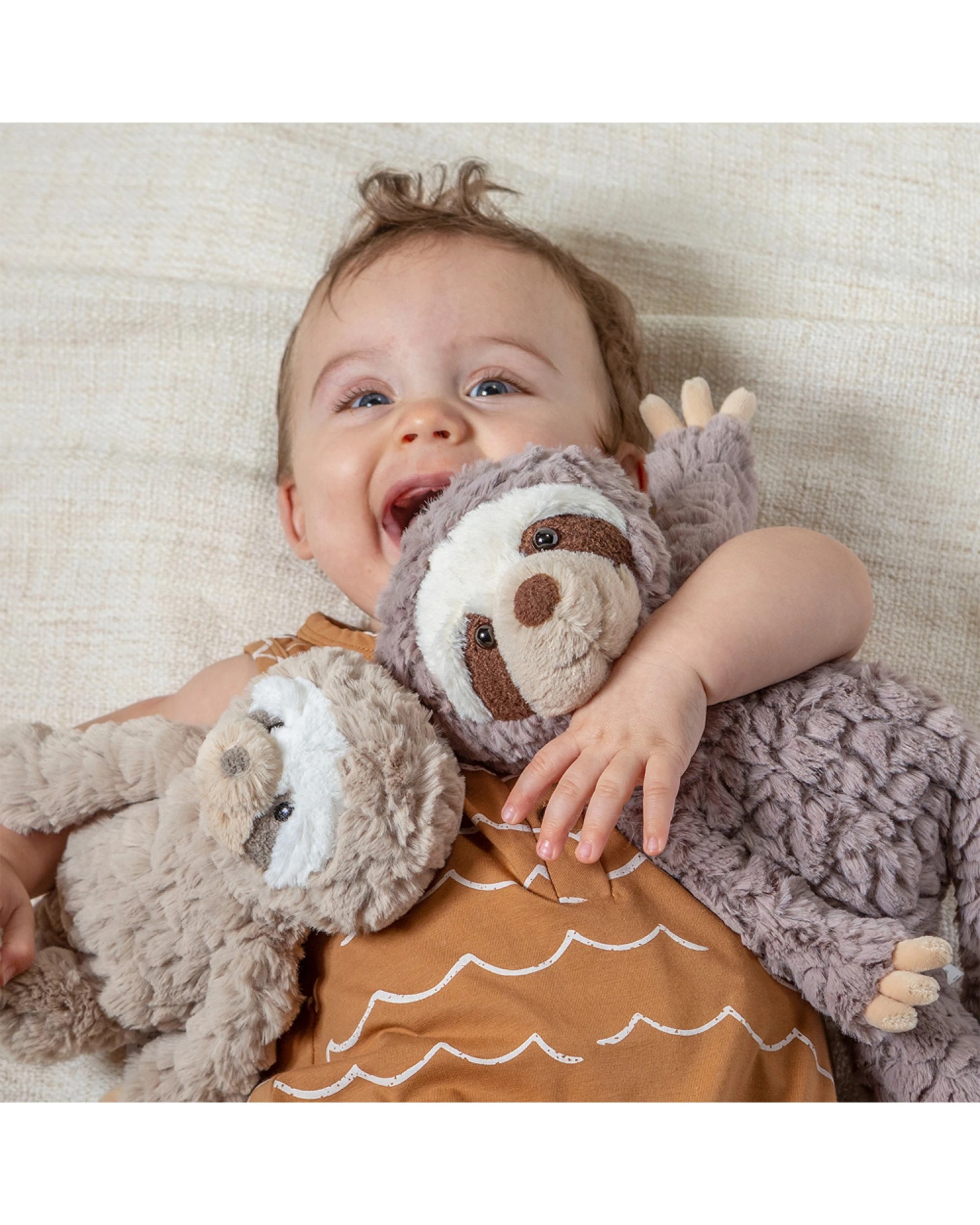 2 Mary Meyer Nursery Sloth Soft Plush Kids Toy 28cm - Grey, 2 of 4