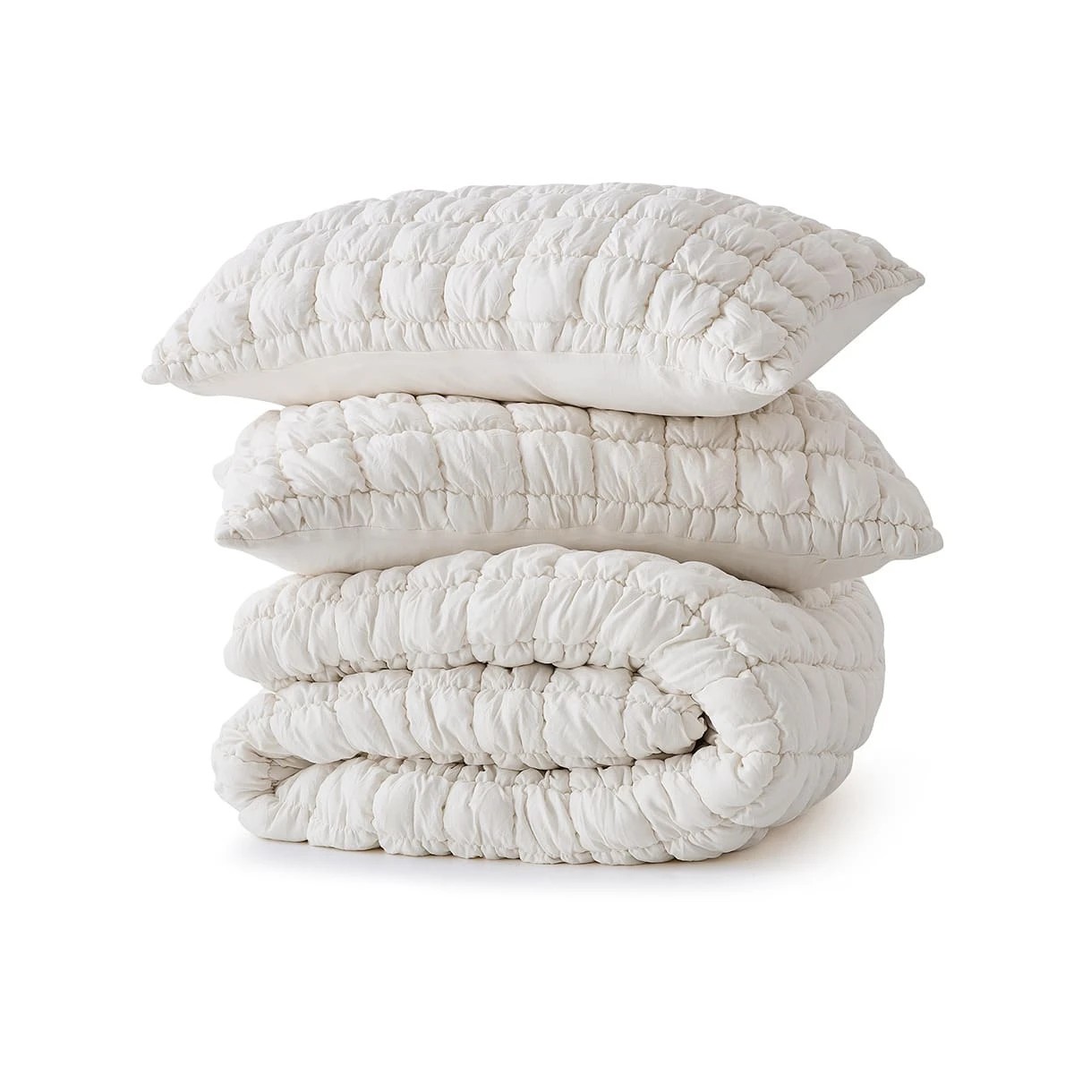 5 Marshmallow Quilt Cover Set - Queen Bed, White, 5 of 6