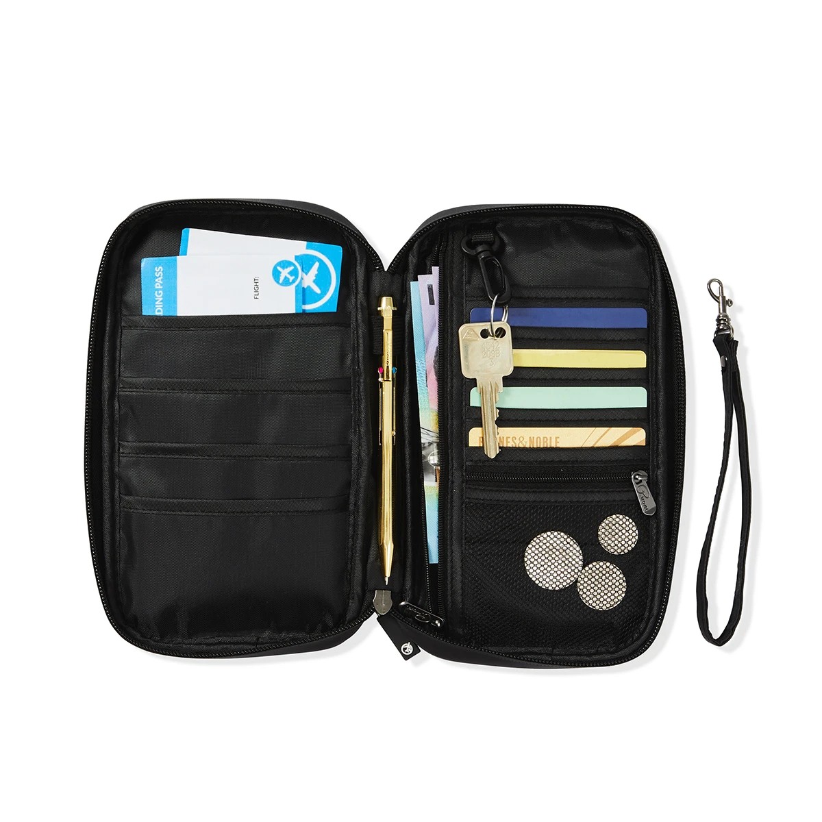 1 RFID Travel Wallet - Black, 1 of 10