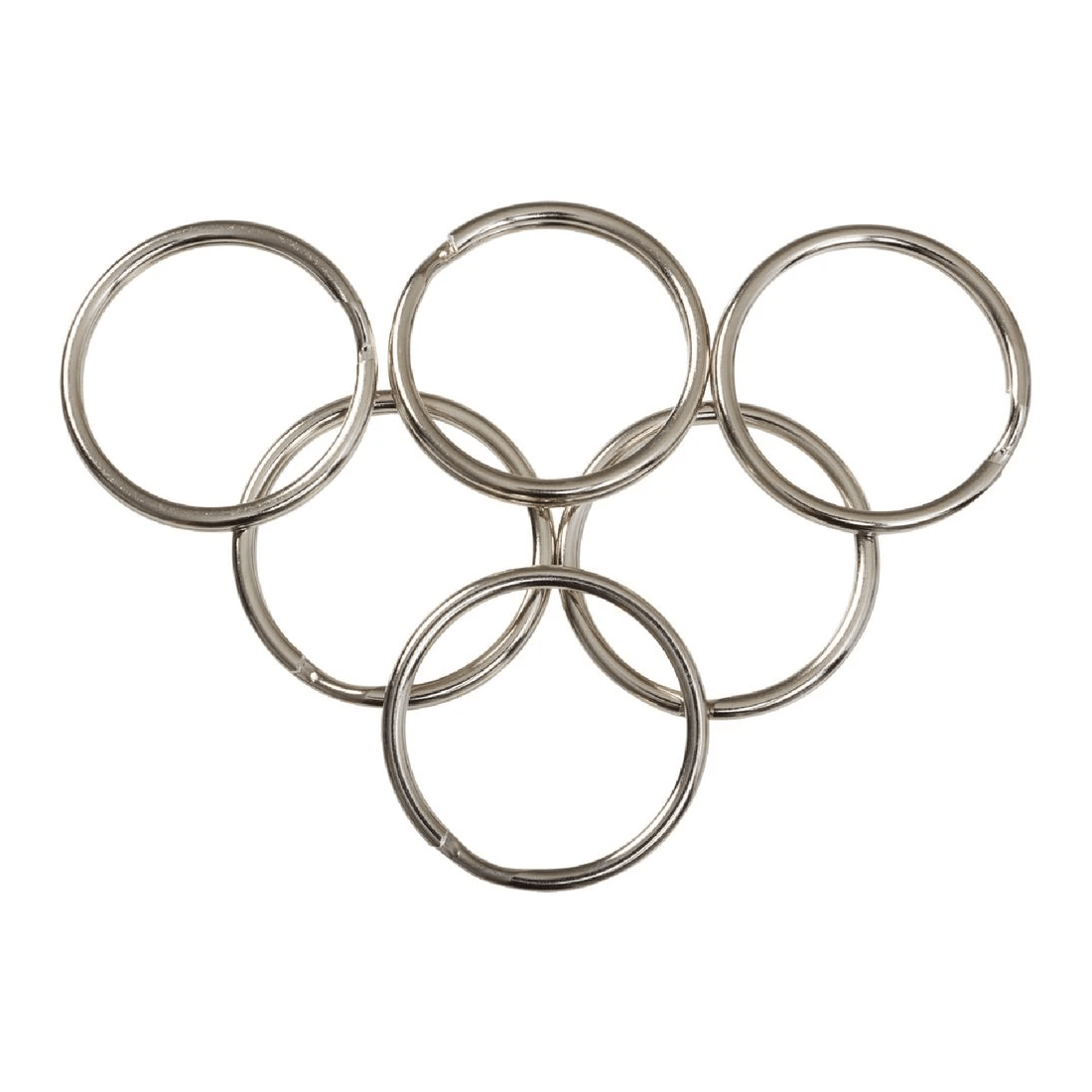 J.Burrows Split Key Rings 30mm Silver 10 Pack - Kmart