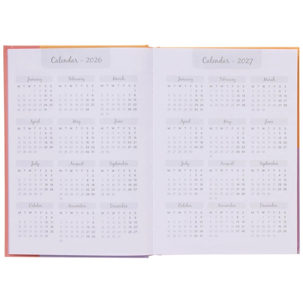 4 Otto A5 Day To Page Diary FY26/27 Coral, 4 of 7