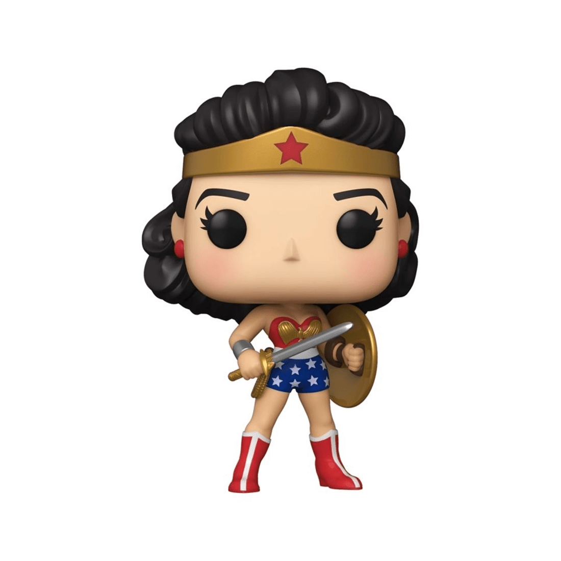 1 Pop Vinyl Figurine Wonder Woman 80th Anniversary Classic 1950s Collectible 10cm - Multi, 1 of 2