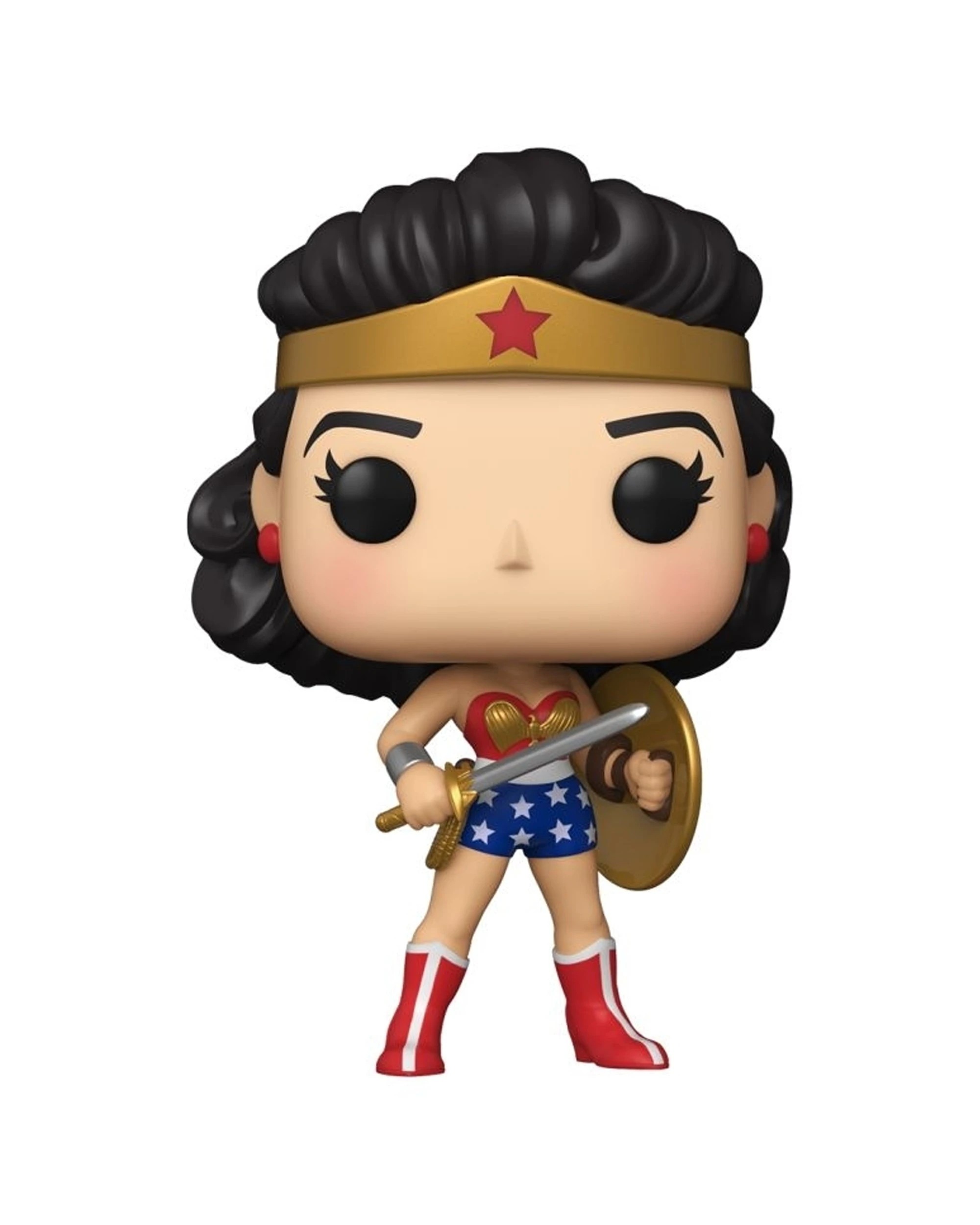 1 Pop Vinyl Figurine Wonder Woman 80th Anniversary Classic 1950s Collectible 10cm - Multi, 1 of 3
