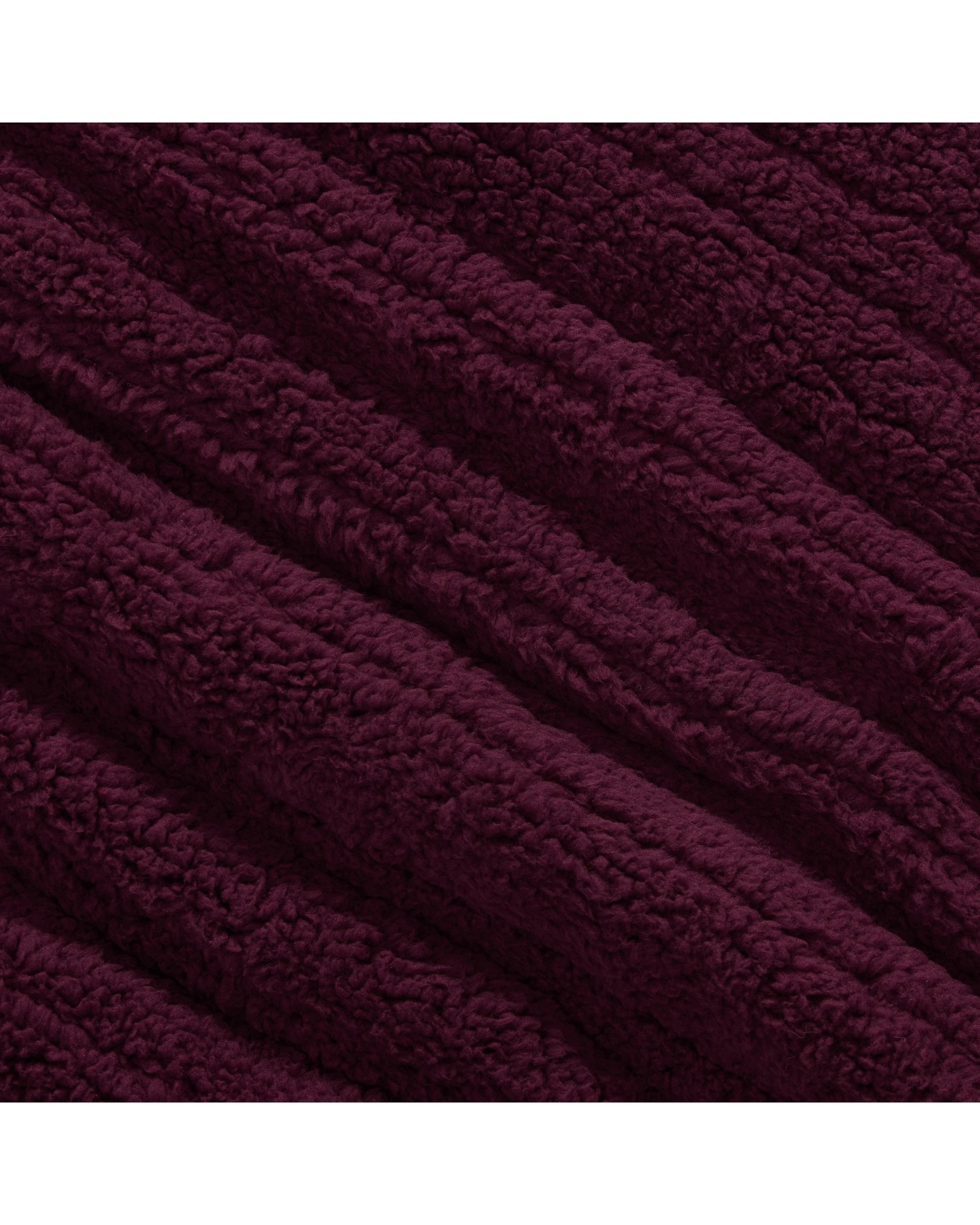 5 Dreamaker Eve Reversible Sherpa & Coral Fleece Heated Throw 130x160cm - Cherry and Blush, 5 of 8