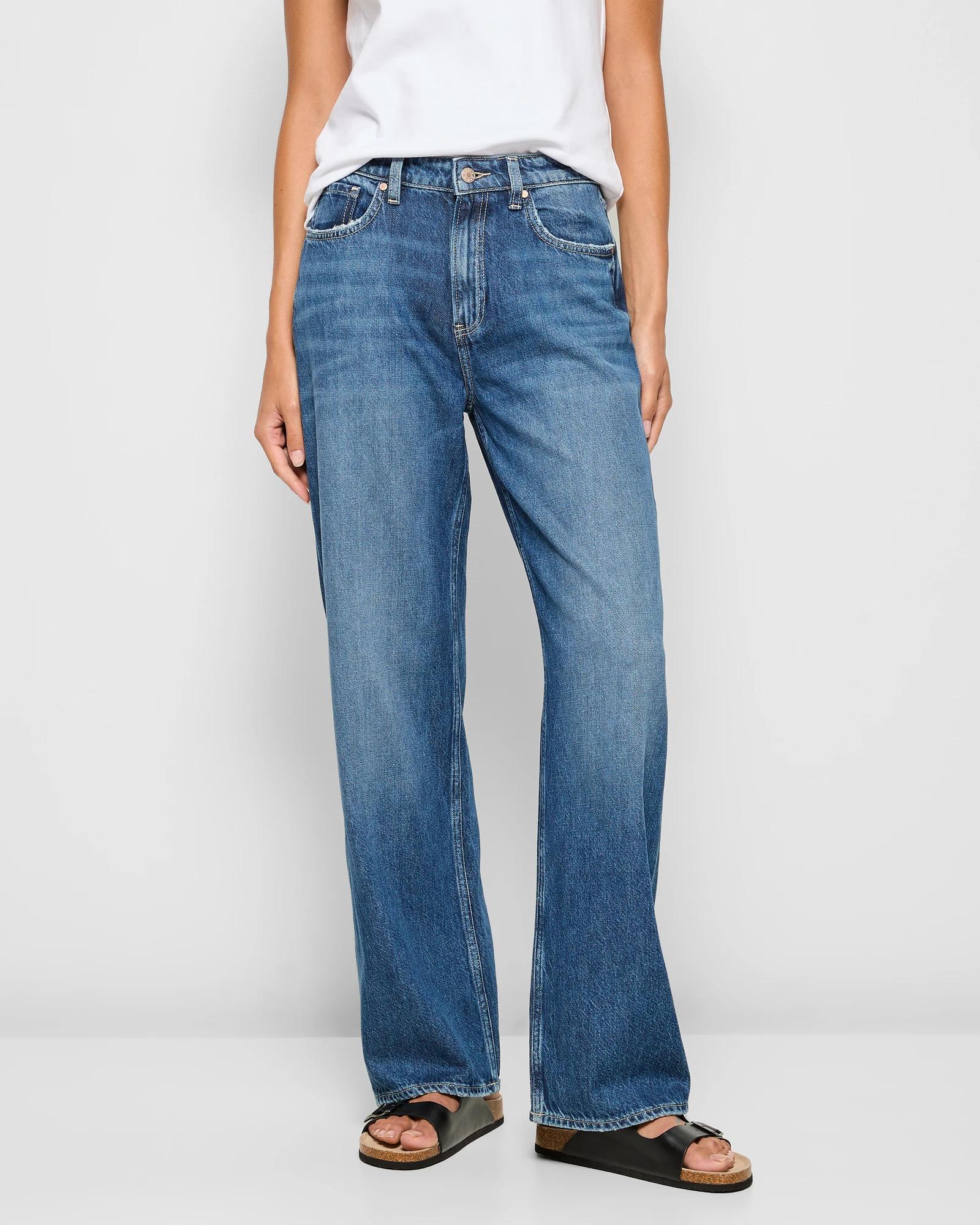 2 Target Mid Rise Full Length Wide Leg Denim Jeans - Imogen SEA BLUE, 2 of 5