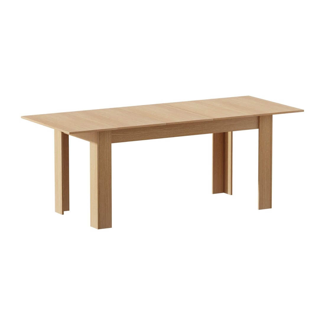 1 Oikiture 200cm Extendable Dining Table Kitchen Restaurant Cafe Table
 - Natural, 1 of 8