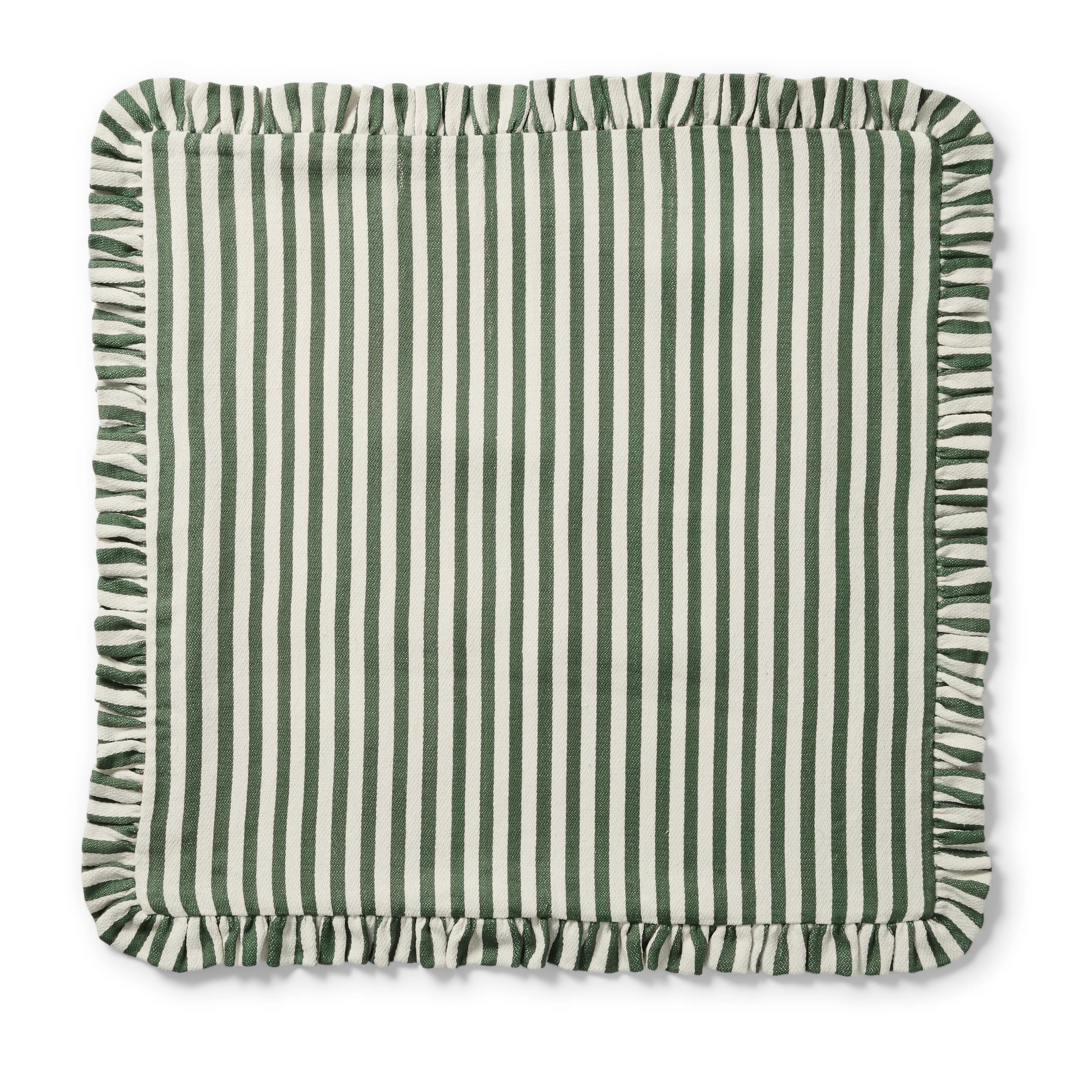3 60cm Stripe Cushion Cover - Pesto, 3 of 6