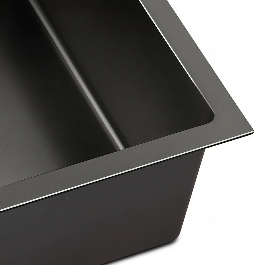 4 Cefito Kitchen Sink 70X45CM Stainless Steel Basin Single Bowl - Black, 4 of 5