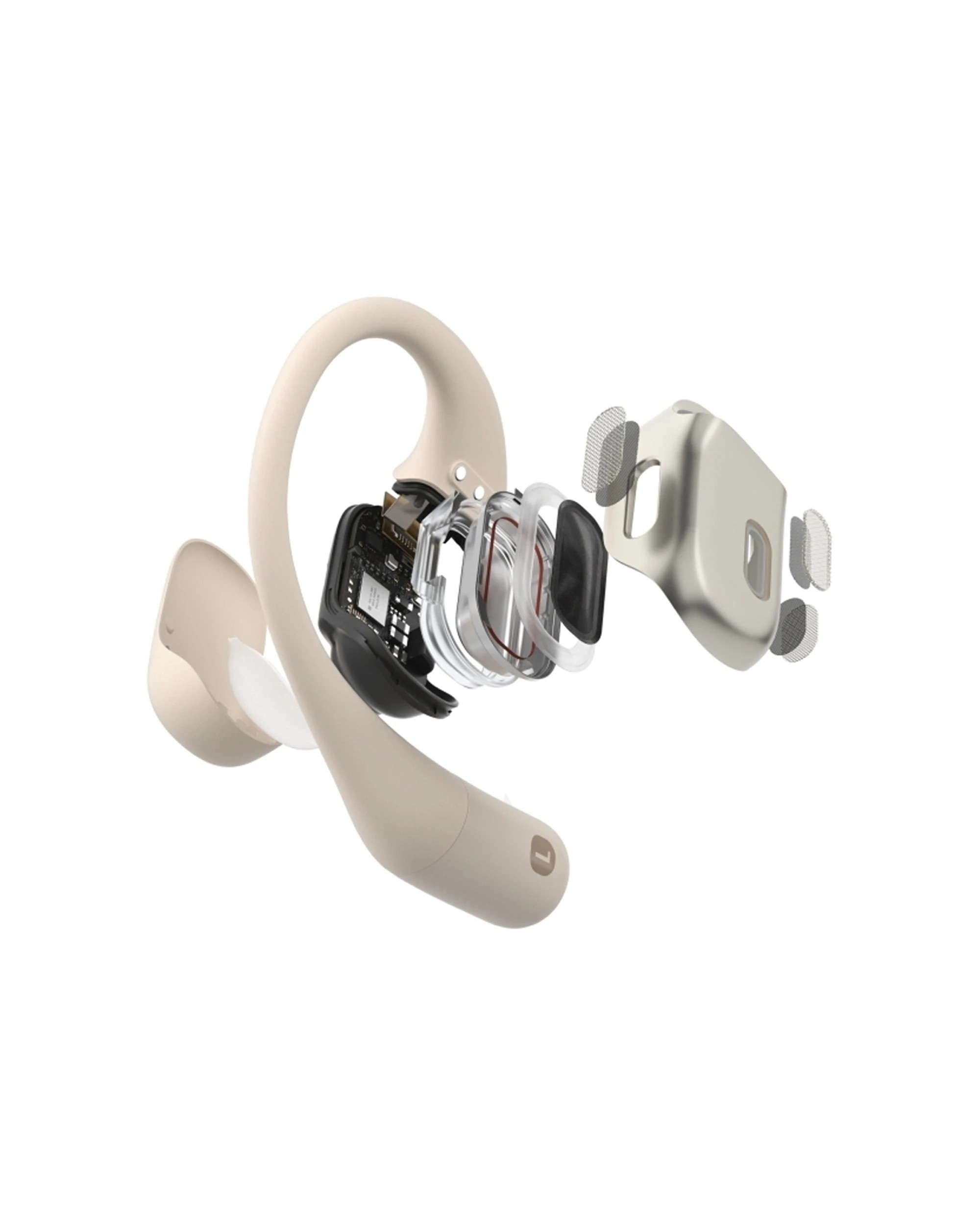 4 SHOKZ OpenFit Open Ear Wireless Earbuds Long Battery Bluetooth 5.2 Comfort Fit
 - beige, 4 of 4