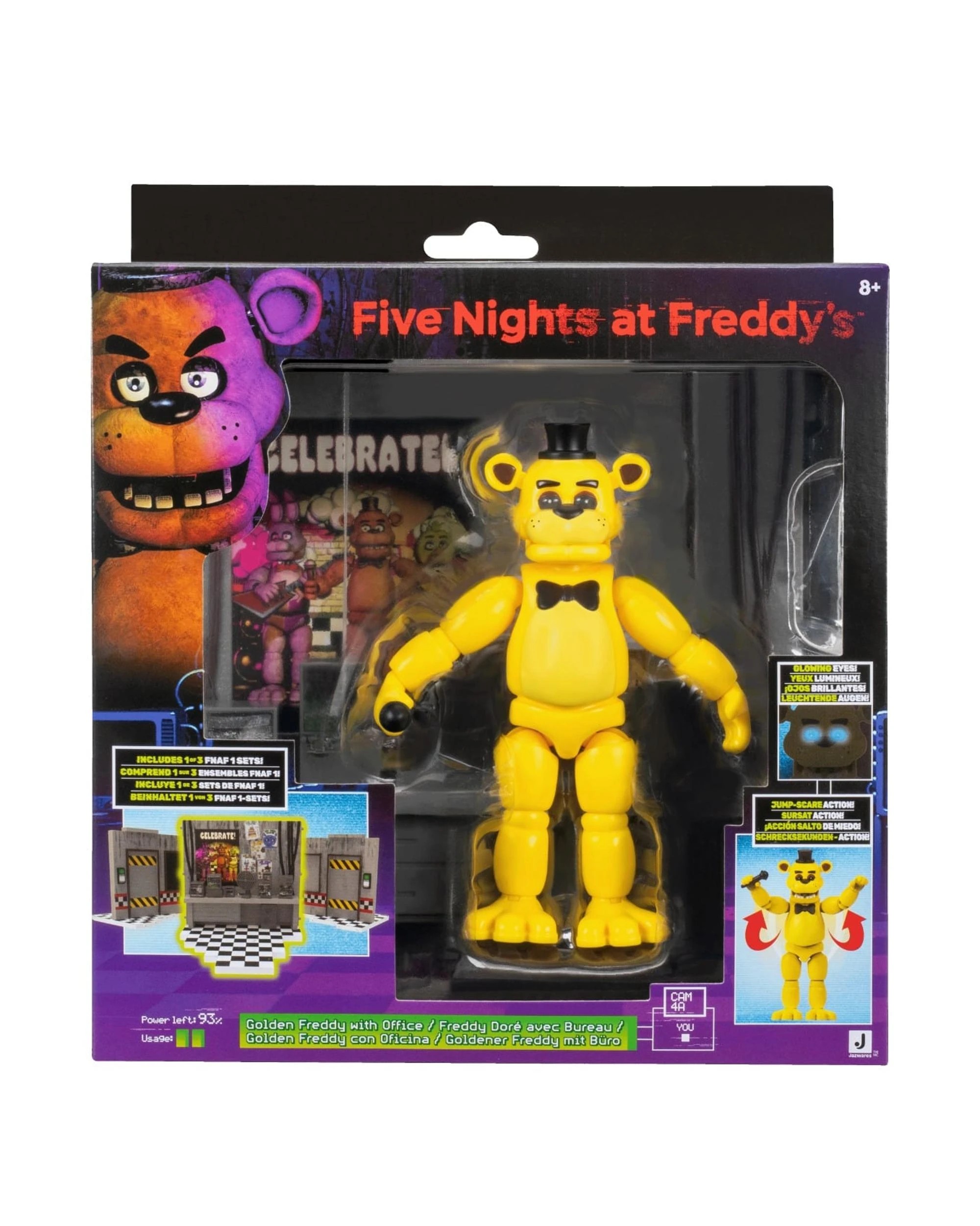 1 Five Night's At Freddy's Golden Freddy with Office 5 inch Figure Set, 1 of 5
