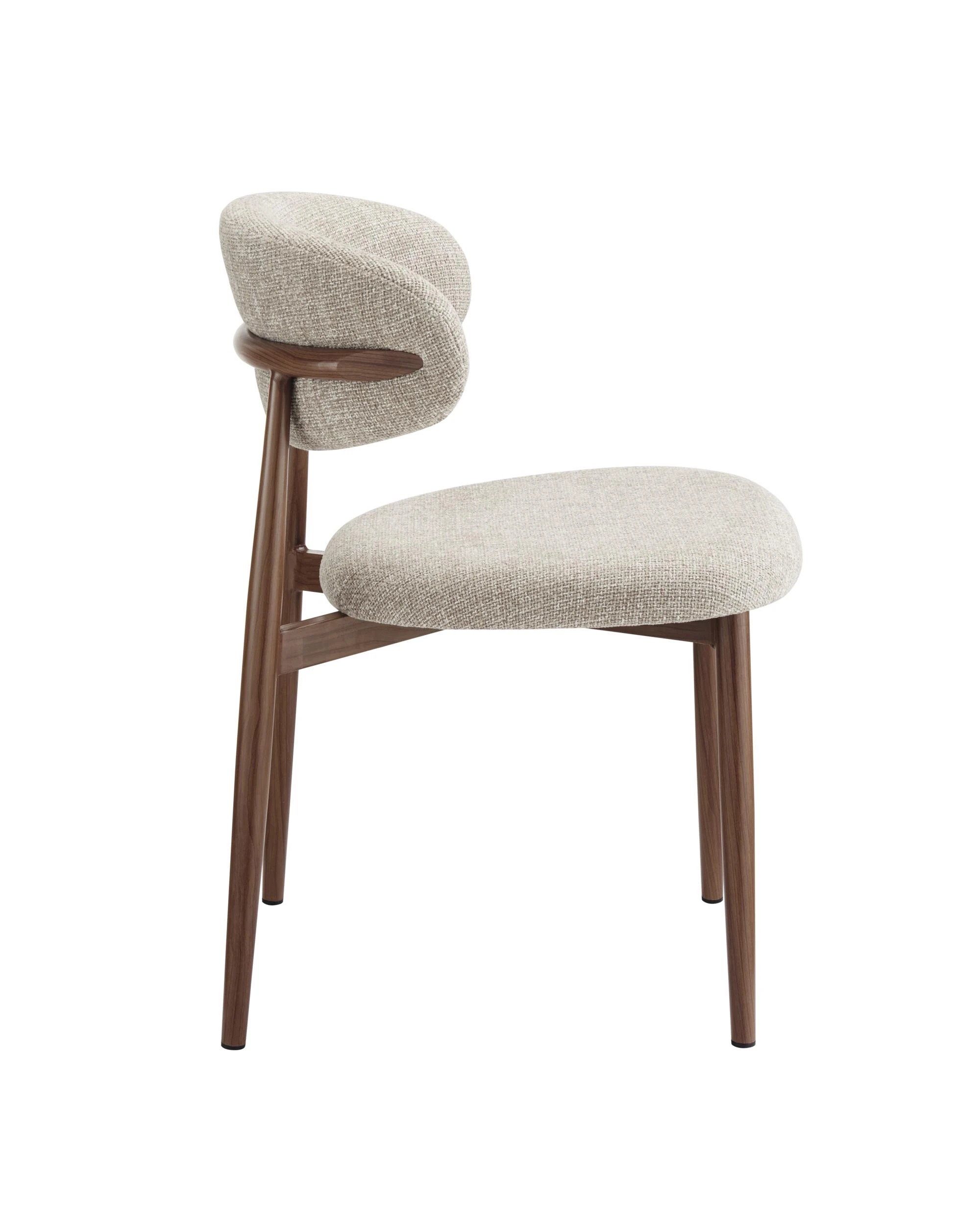 5 Kodu Dining Chairs Pair (Set of 2) - Beige, 5 of 9