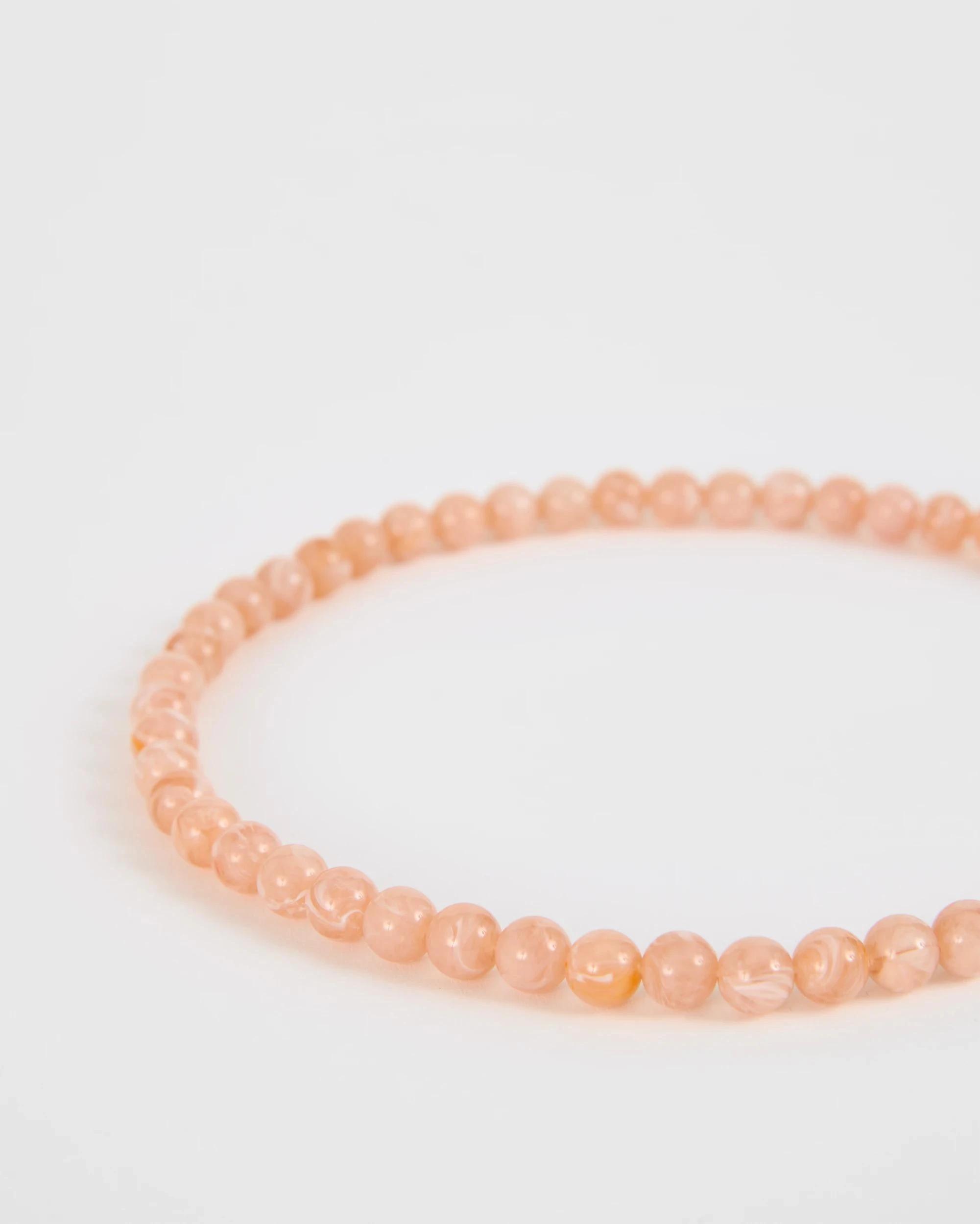 2 Target Woman Small Marbled Beaded Necklace PINK, 2 of 2