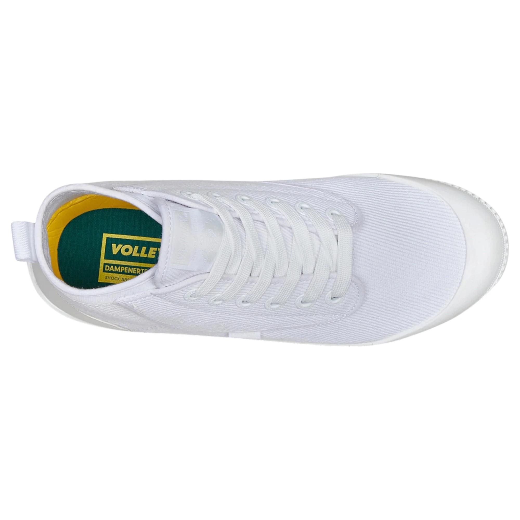5 Volley Mens Heritage High Top Casual Shoes WHITE, 5 of 7