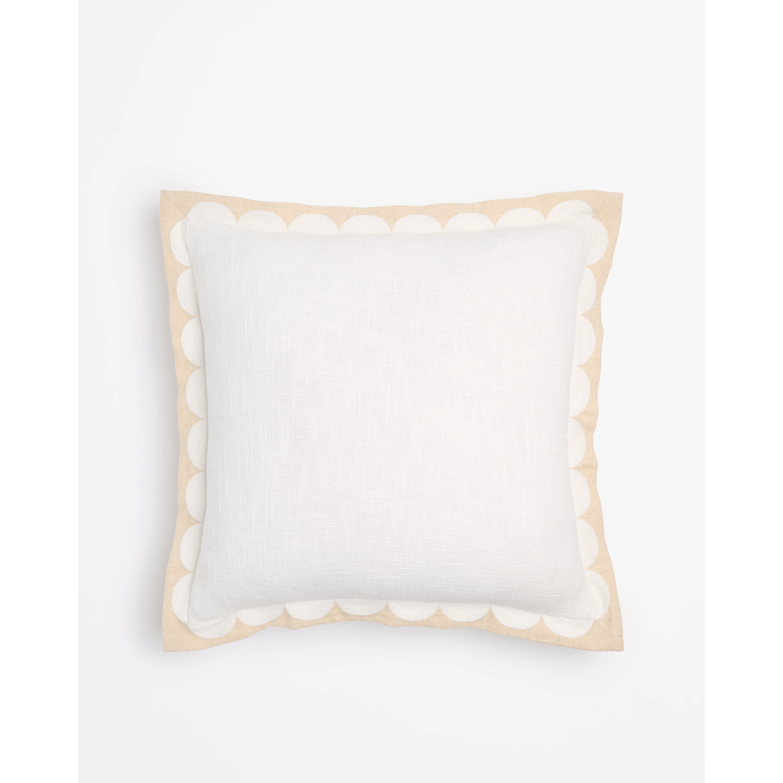 1 Target Sylvie Scallop Embroidered Cushion
 - White, 1 of 6