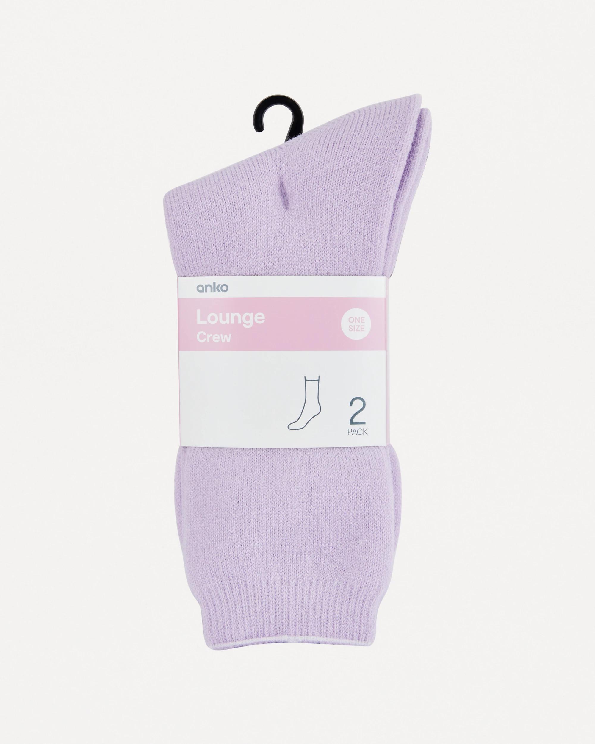 3 2 Pack Bed Socks Lav Choc, 3 of 3