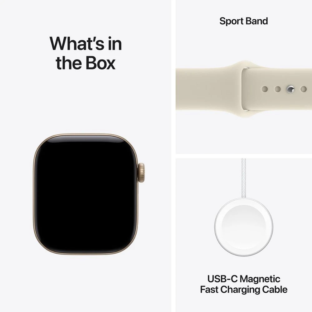8 Apple Watch S12 GPS 42mm Gold Al Sand Sport Band S/M, 8 of 9