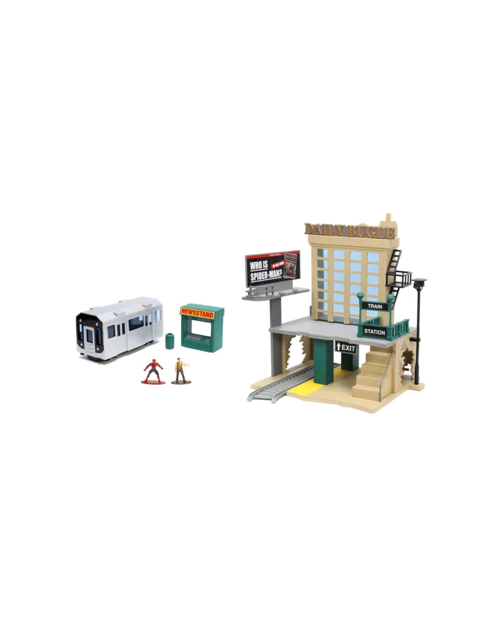 3 SPIDER-MAN Nano Scene NYC Deluxe With 2 Figures Action Figures Diorama 10 Inches
 - multi, 3 of 7