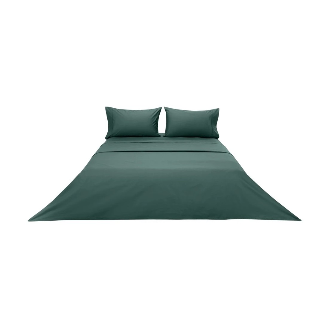 6 250 Thread Count Cotton Rich Sheet Set - Queen Bed, Teal, 6 of 7
