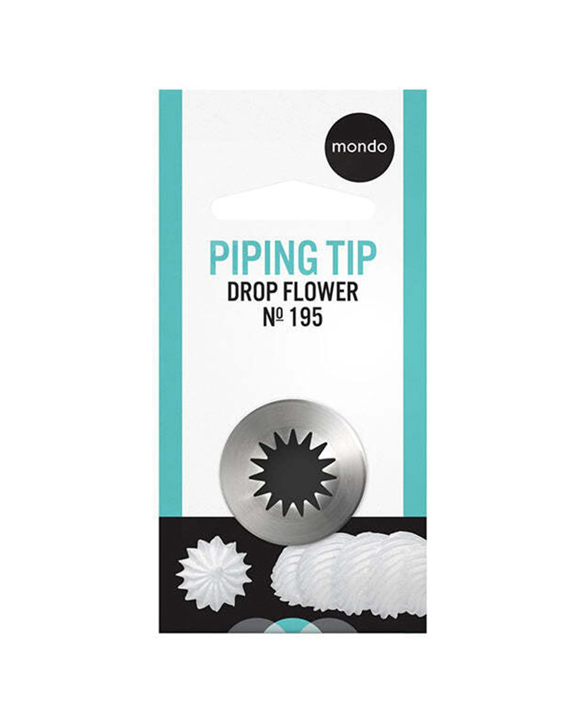 2 Mondo 4pk Stainless Steel Large Drop Flower Piping Tip Durable - Silver, 2 of 3