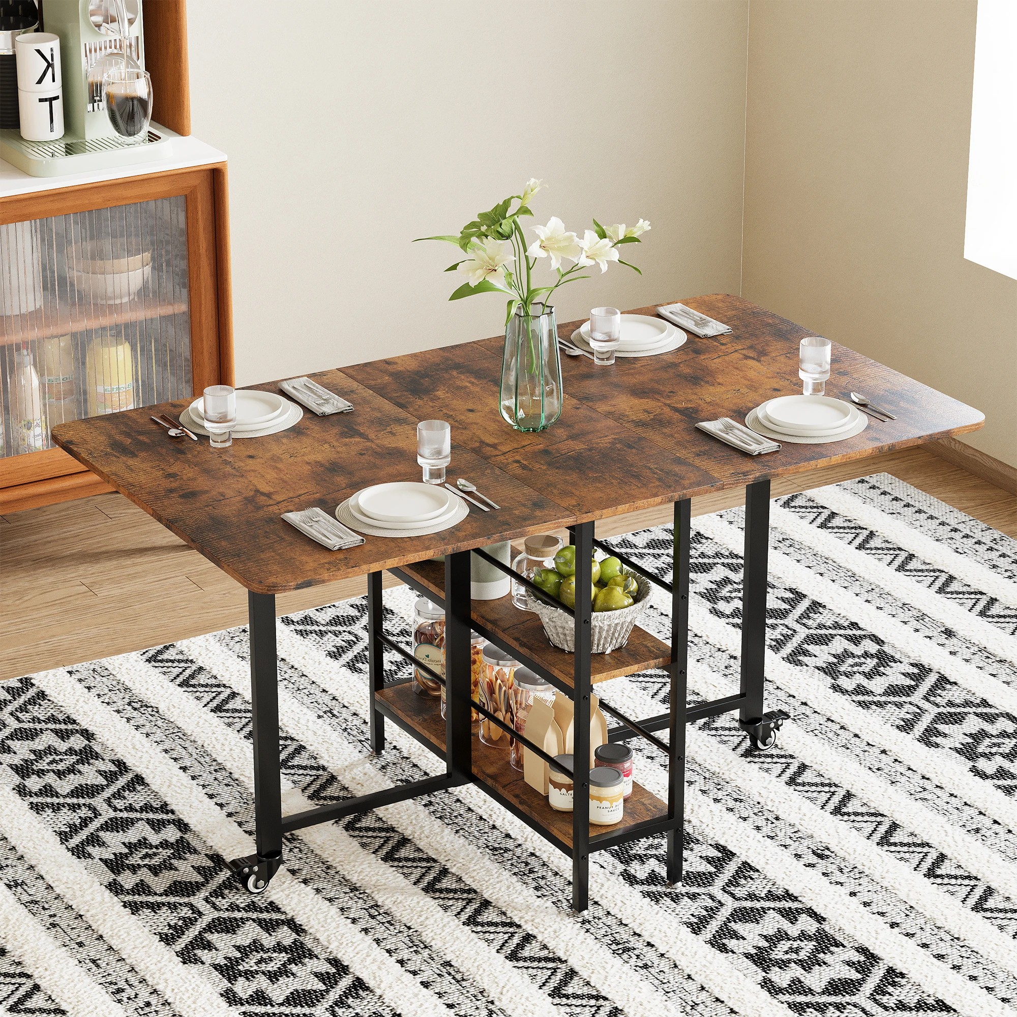 5 Advwin Kitchen Bakers Rack with Power Outlet, 5 of 10