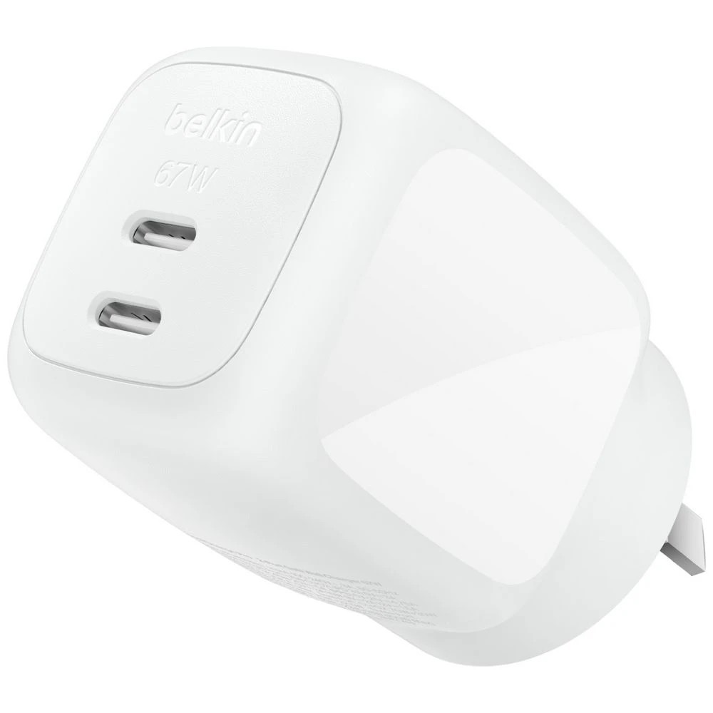 1 Belkin BoostCharge 2 Port 67W GaN Charger, 1 of 4