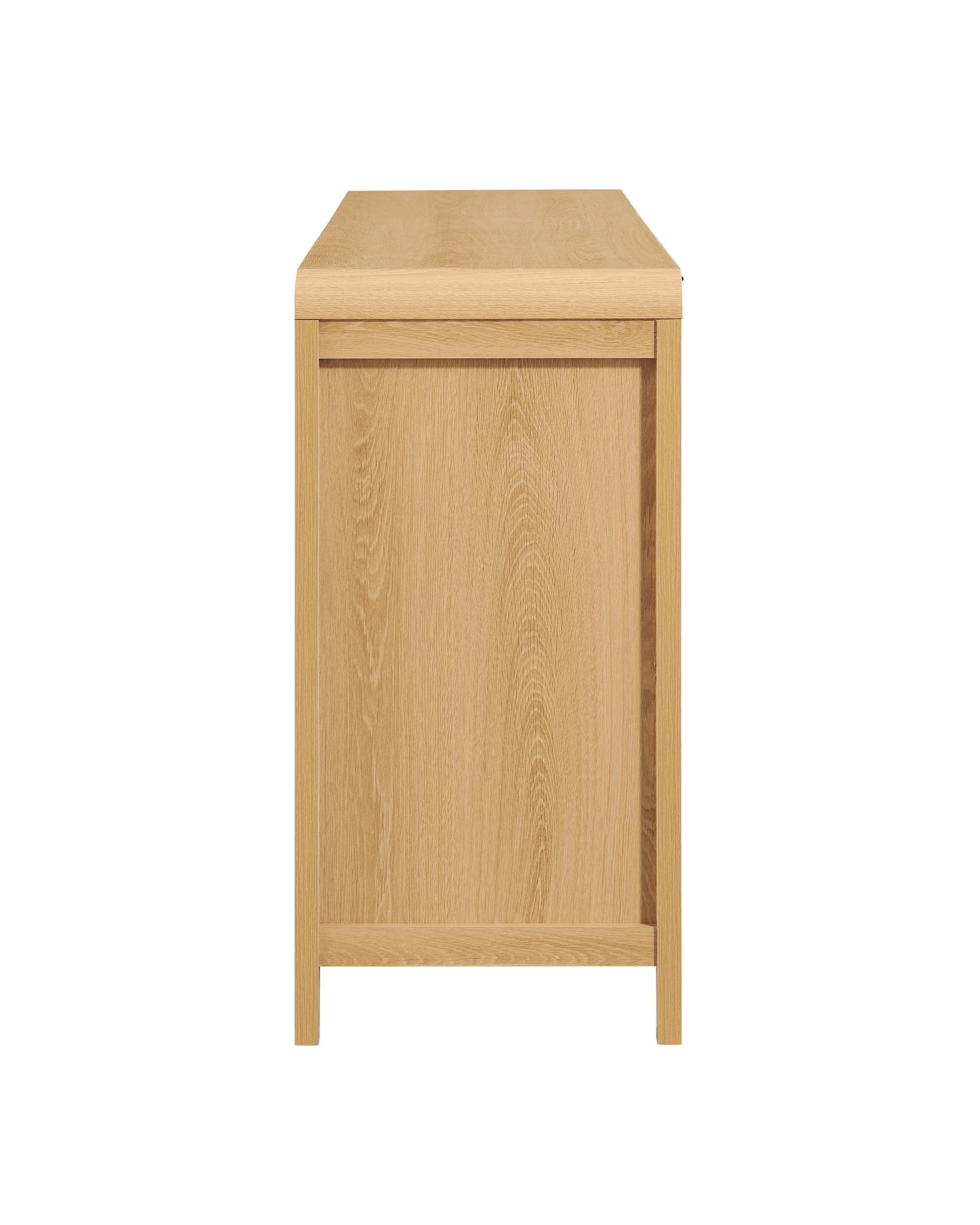 5 Kodu Buffet Sideboard Cabinet 3 Doors - Natural, 5 of 10