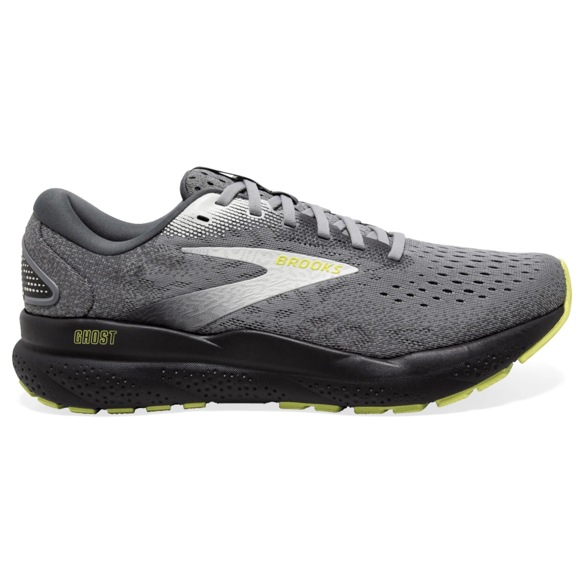 1 Brooks Mens Ghost 16 Athletic Running Shoes PRIMER/GREY/LIME, 1 of 7