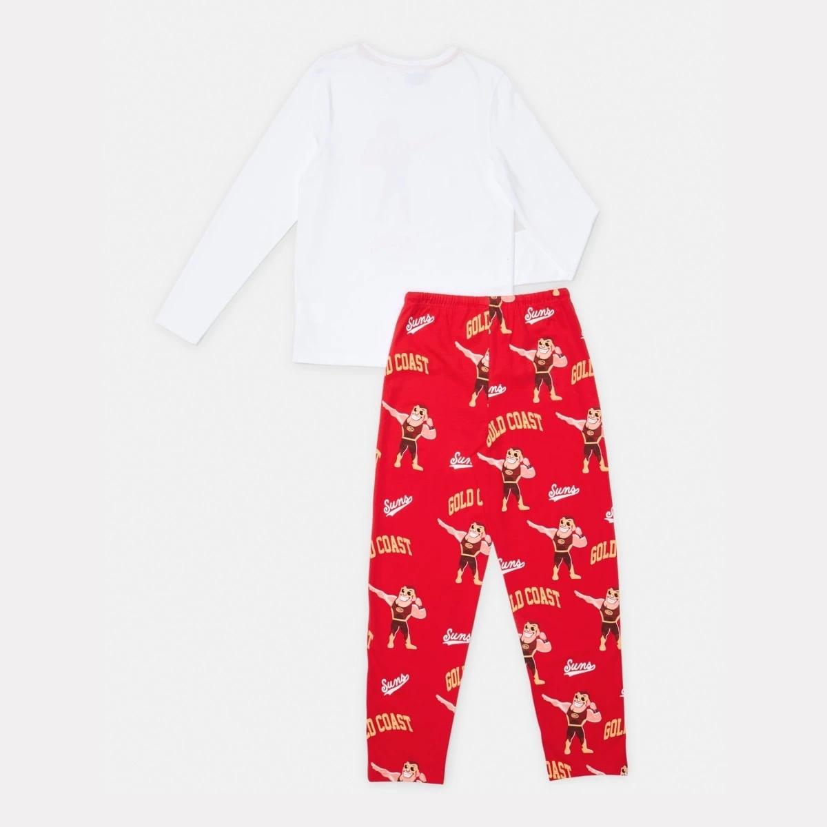 7 Official AFL Kids Pyjama Set Gc Suns, 7 of 9