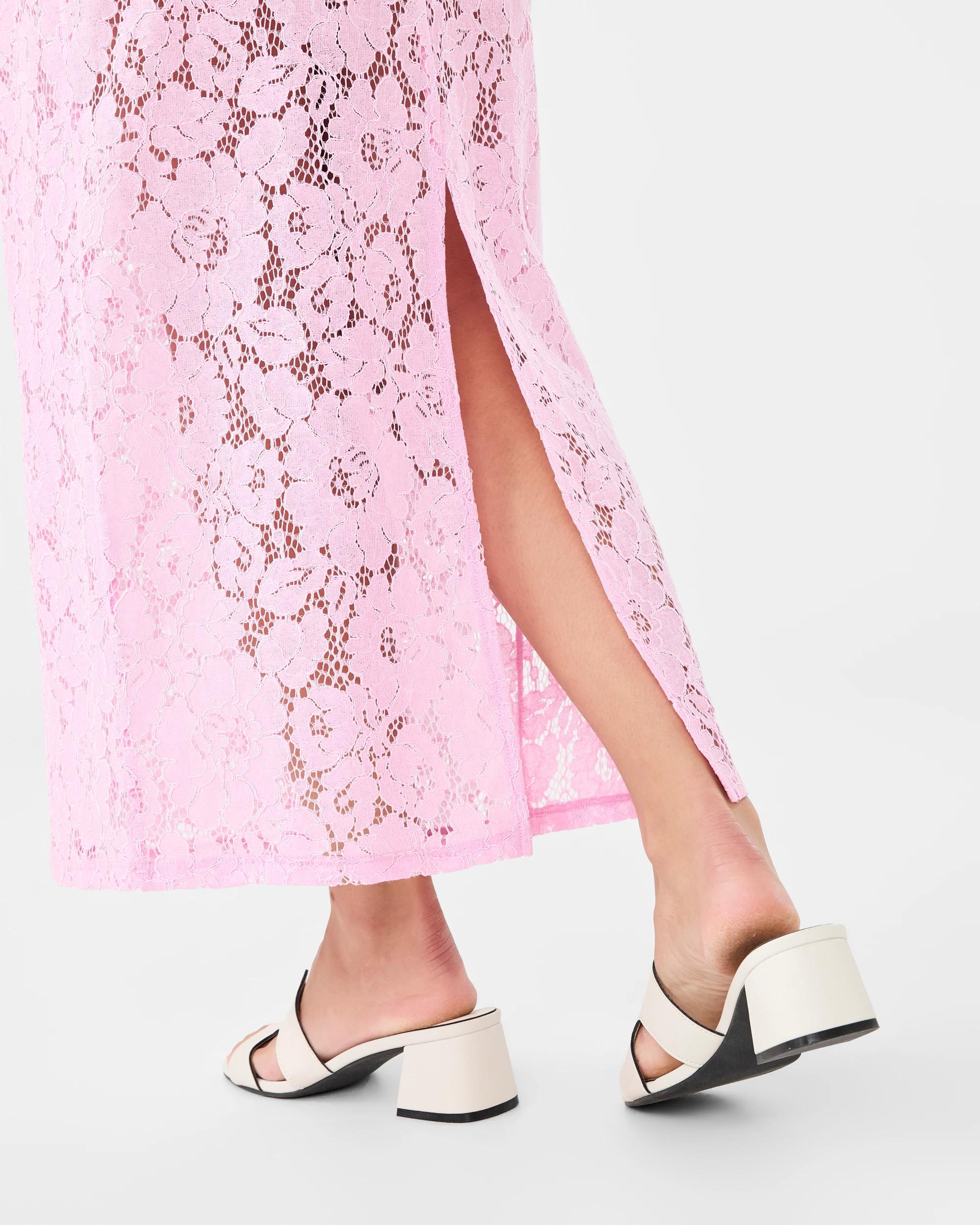 6 Lace Maxi Skirt Beg Pink, 6 of 7