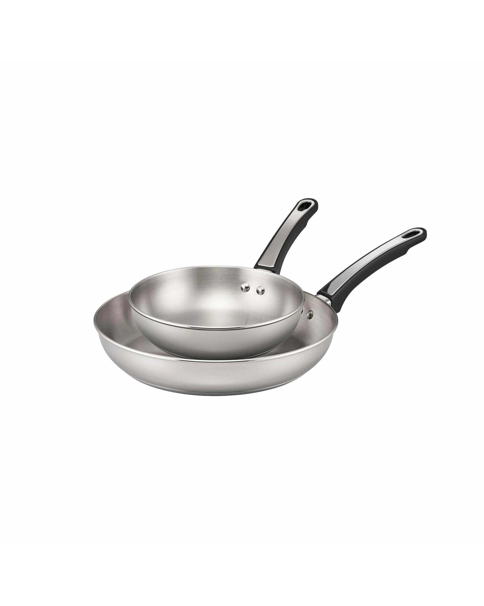 1 RACO SteelPro Stainless Steel Induction Open Frypan Twin Pack 20/28cm - Silver, 1 of 1