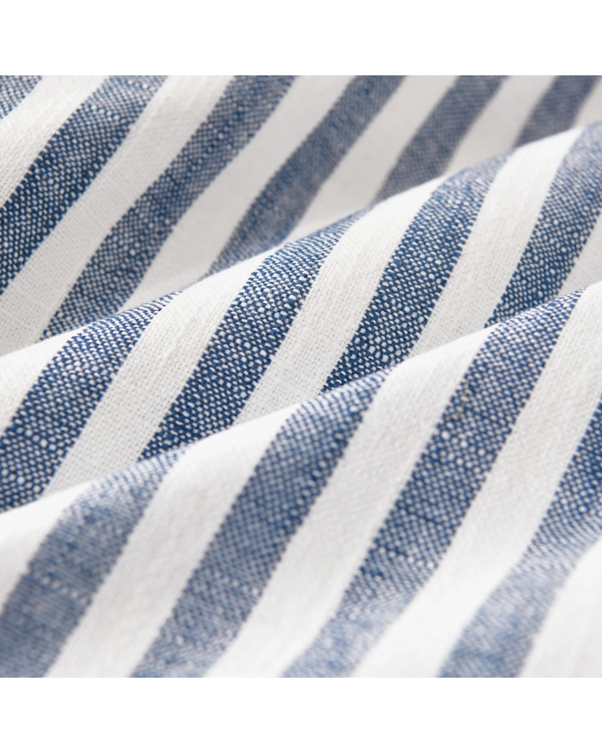 2 Cadence & Co. Oscar Faux Linen Ottoman Bean Bag Cover - Navy, 2 of 5