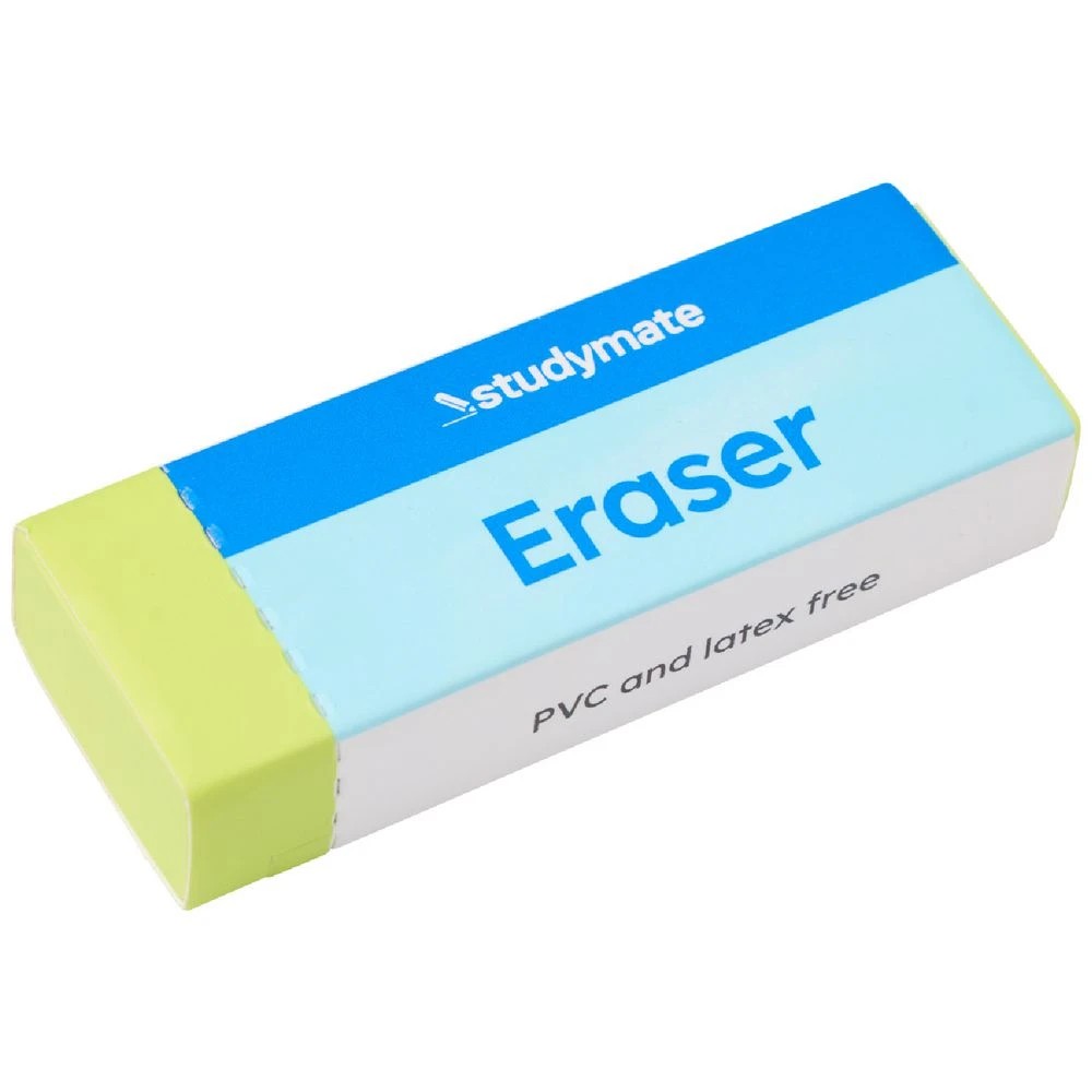 4 Studymate Neon Eraser Yellow, 4 of 4