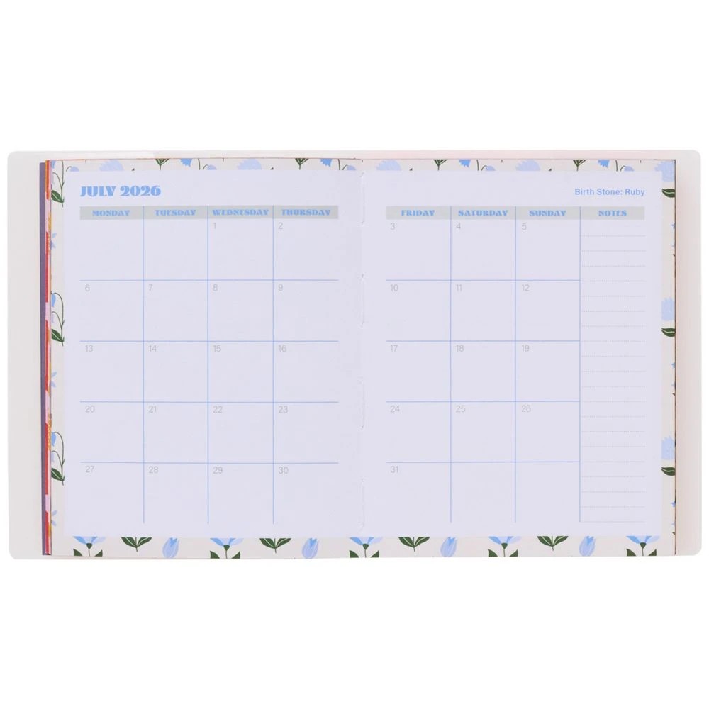 6 Otto Small Week to View FY26/27 Diary Whimsy Cream, 6 of 7
