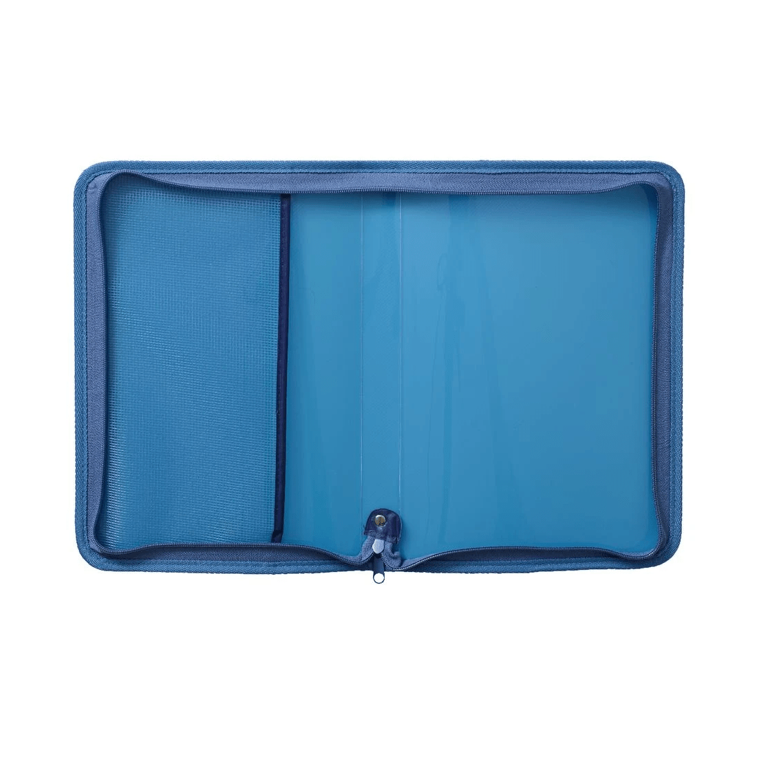 3 Ausinc A4 Zipped Document Folder Blue, 3 of 7