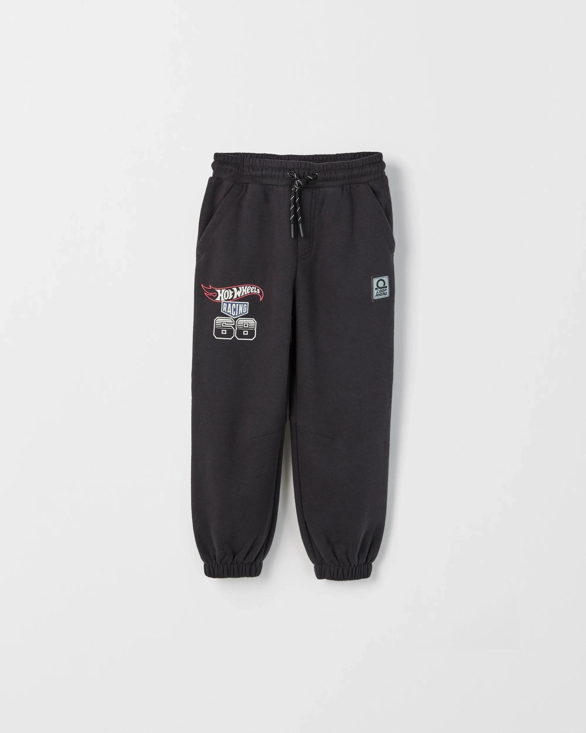 1 Hot Wheels Australian Cotton Blend Trackpants PHANTOM, 1 of 2