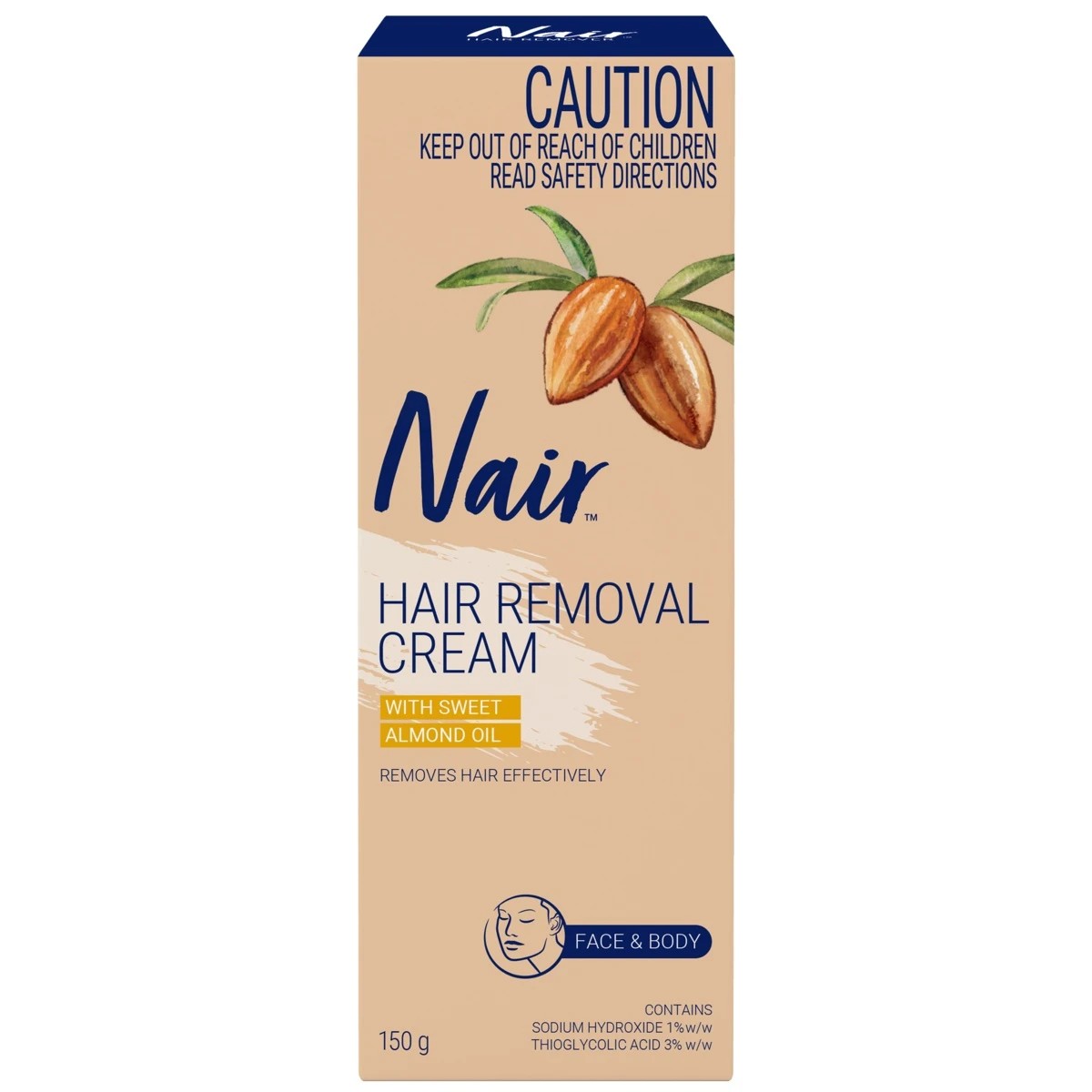 1 Nair Hair Removal Face & Body Cream, 1 of 8