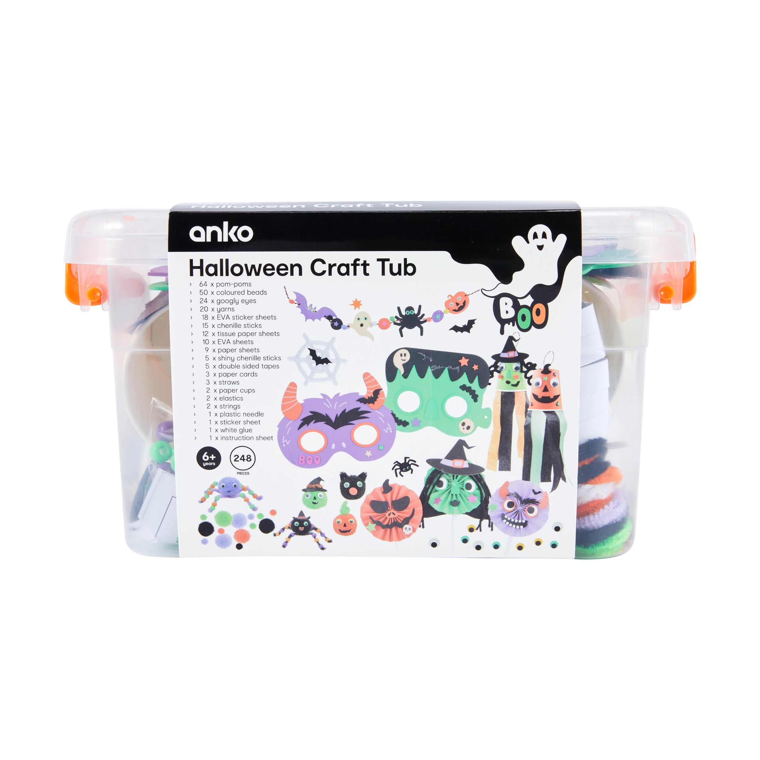 1 248 Piece Halloween Craft Tub, 1 of 5