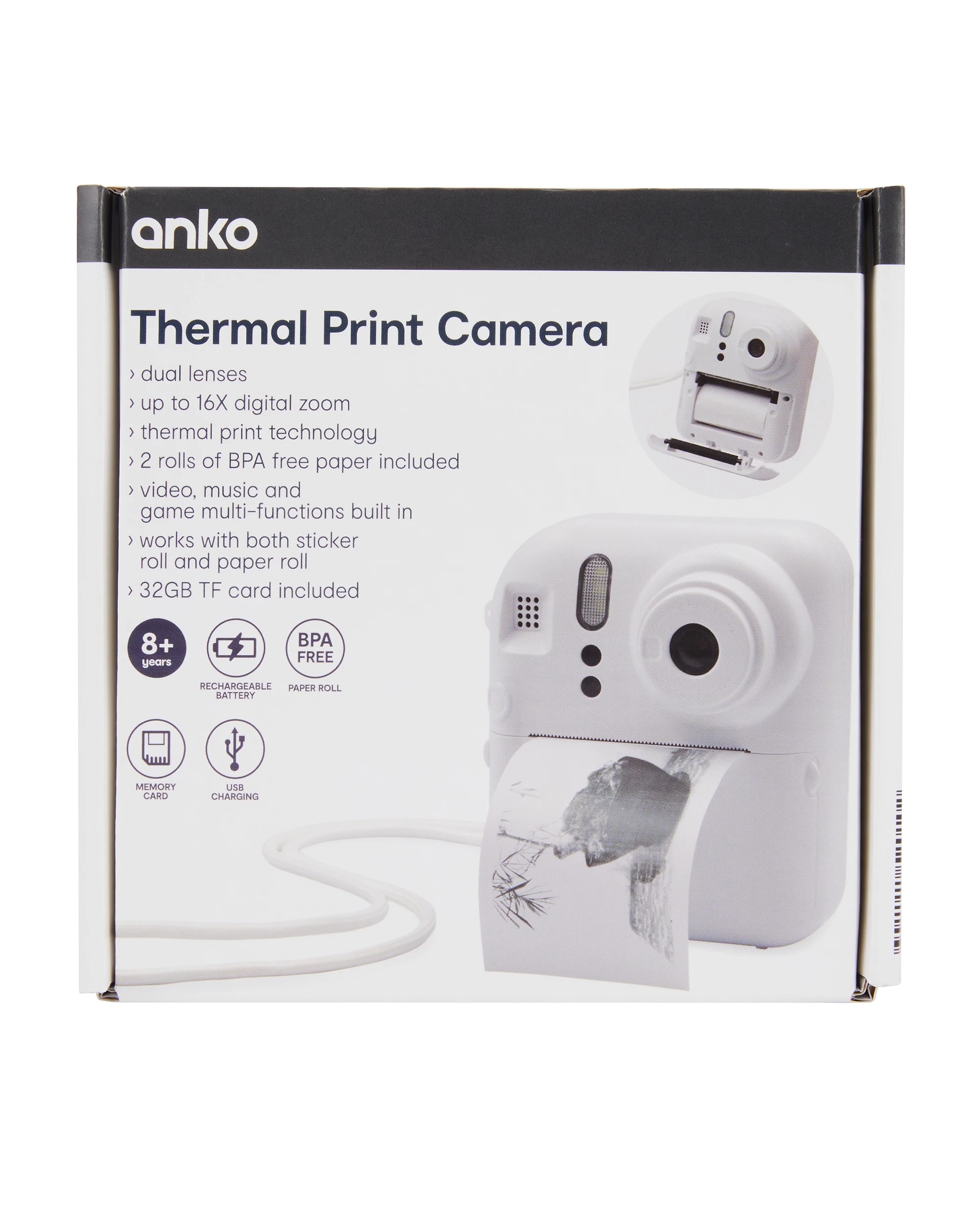 9 Thermal Print Camera - White, 9 of 9