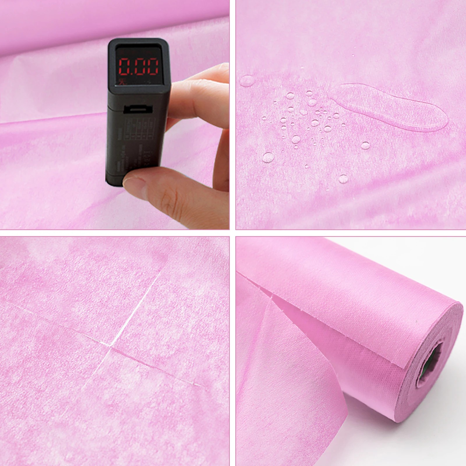 3 Alfordson 50x Disposable Bed Sheet Massage Table Cover - Pink, 3 of 4