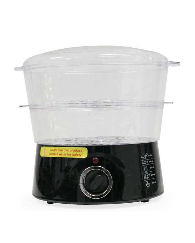 TODO 5L Steam Cooker Steamer 2 Tray 400W Power Dial Timer Healthy Stackable - B