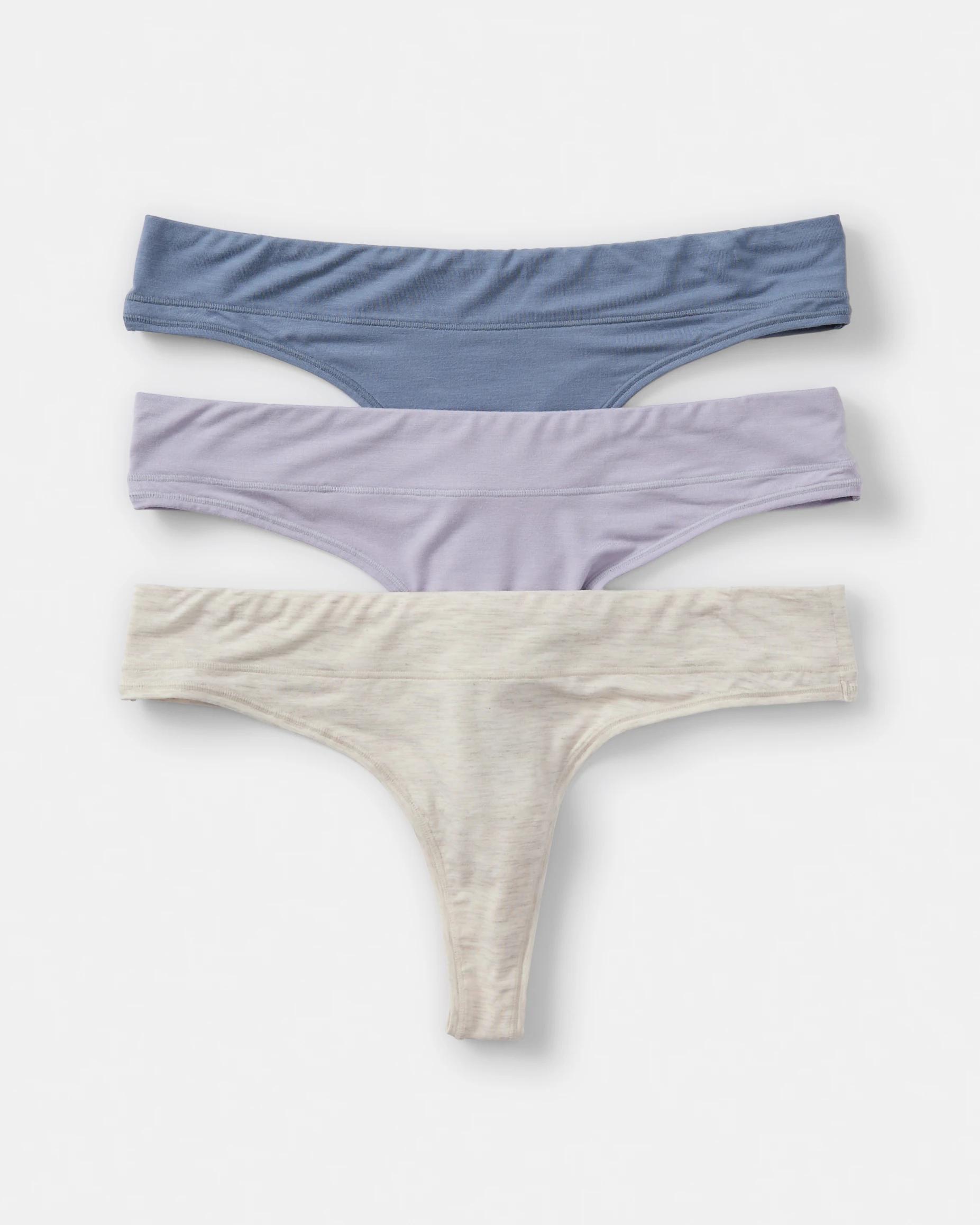 1 3 Pack Bamboo Blend G-String Briefs Bm Gh St, 1 of 8