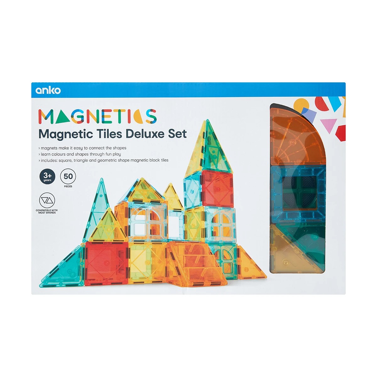 9 50 Piece Magnetic Tiles Castle Set, 9 of 10