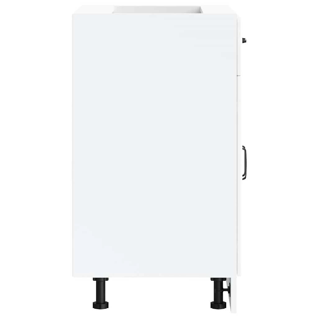 5 vidaXL Wooden Dishwasher Panel Adjustable Feet - White, 5 of 9